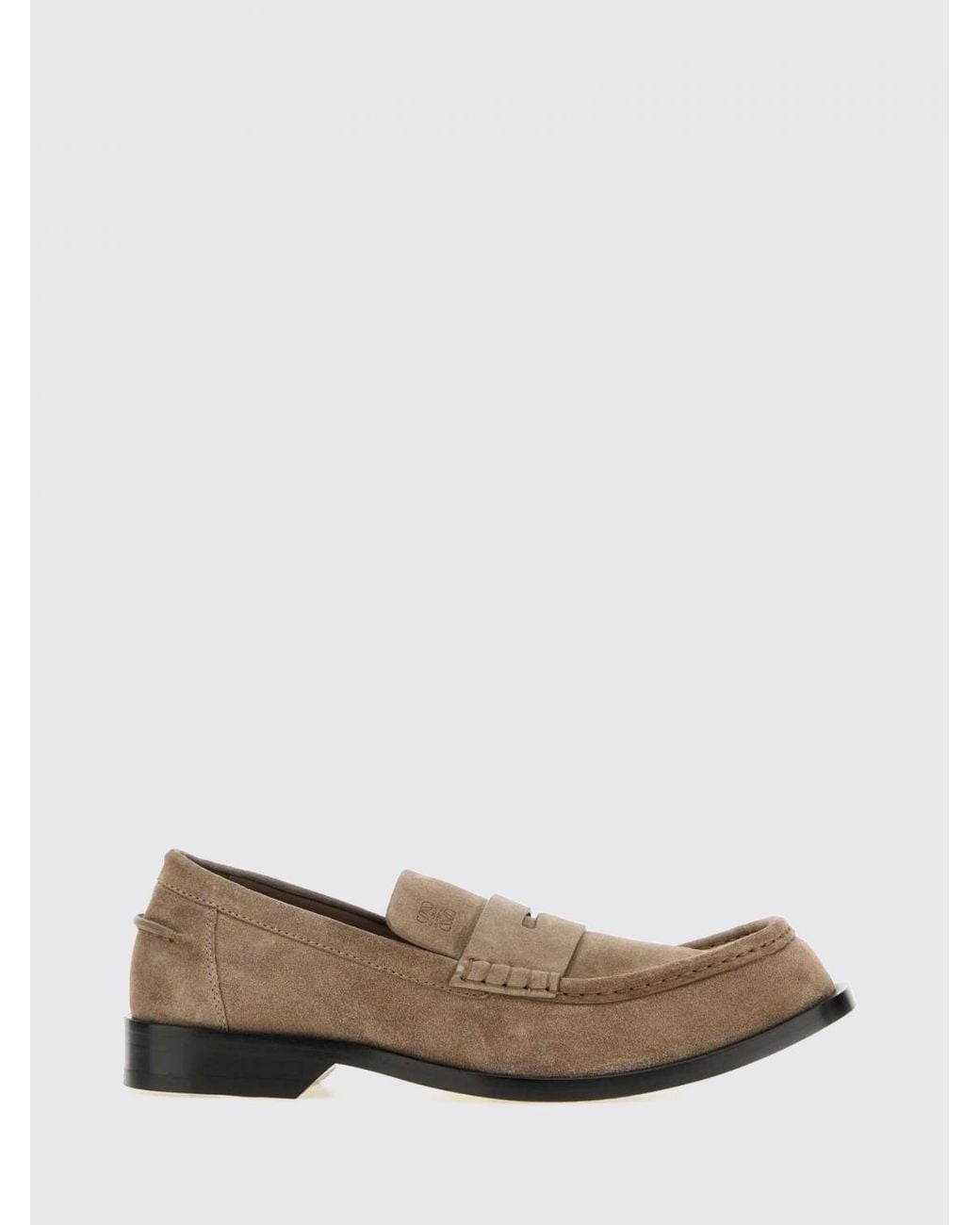 Loewe Multicolor Bobine Suede Calf Leather Penny Loafers With Leather Sole for men