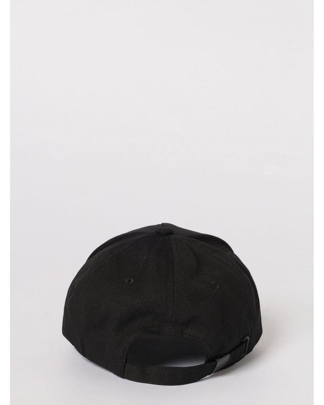 Just Cavalli Black Cotton Twill Hat With Embroidered Logo