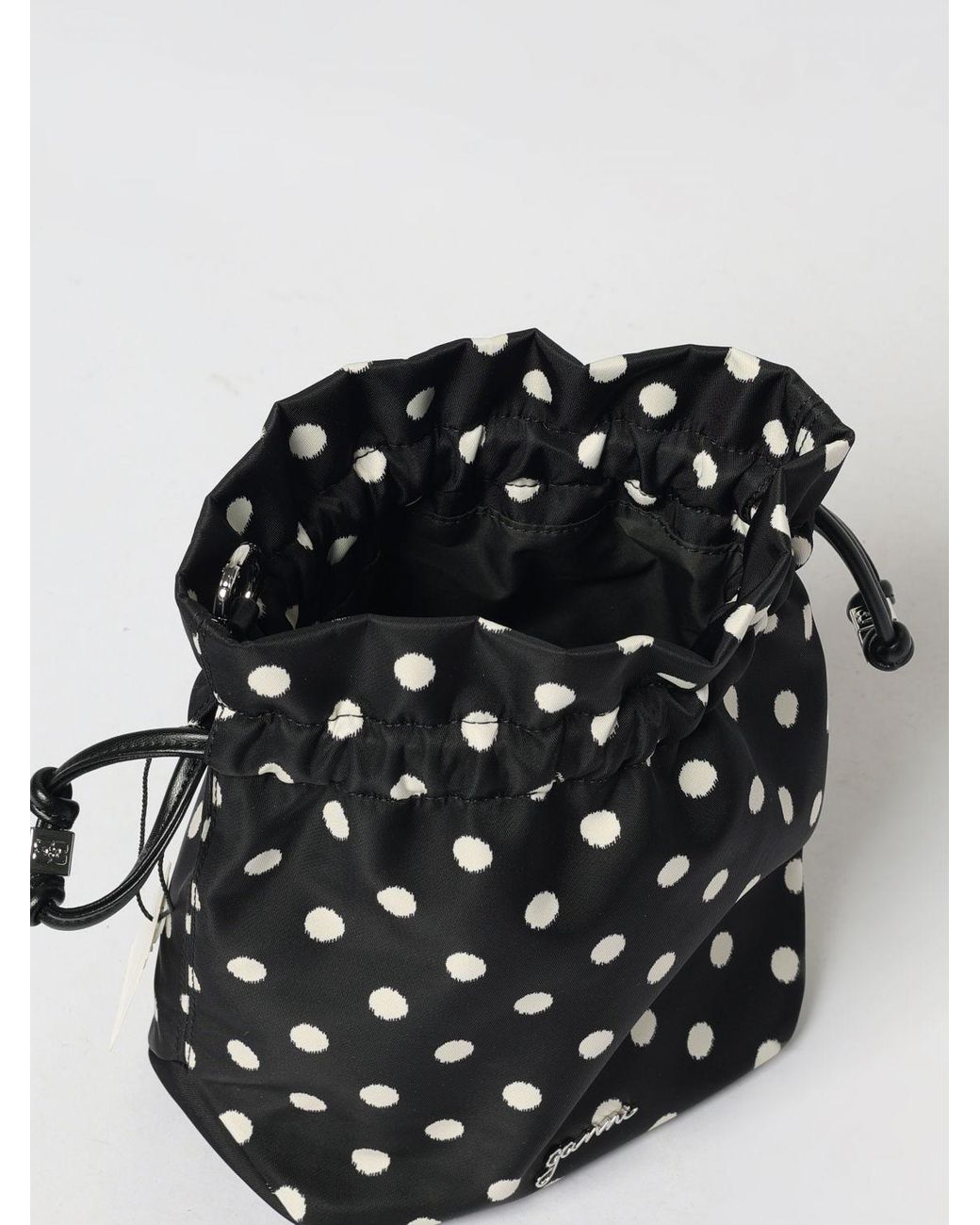 Ganni Black Bou Bucket Pouch