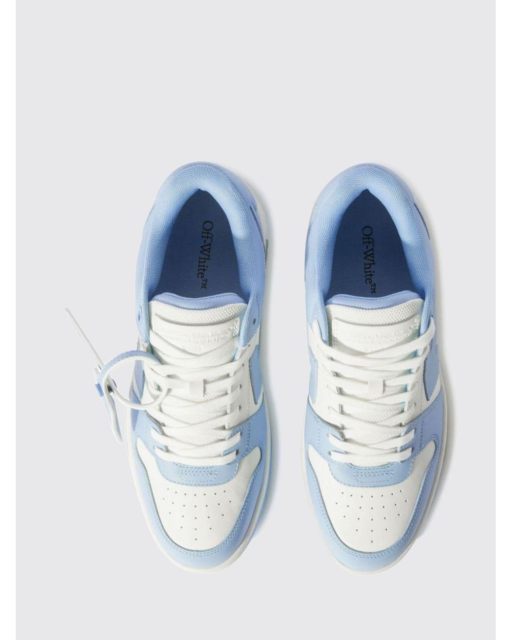 Off-White c/o Virgil Abloh Blue Out Of Office Leather Sneakers for men