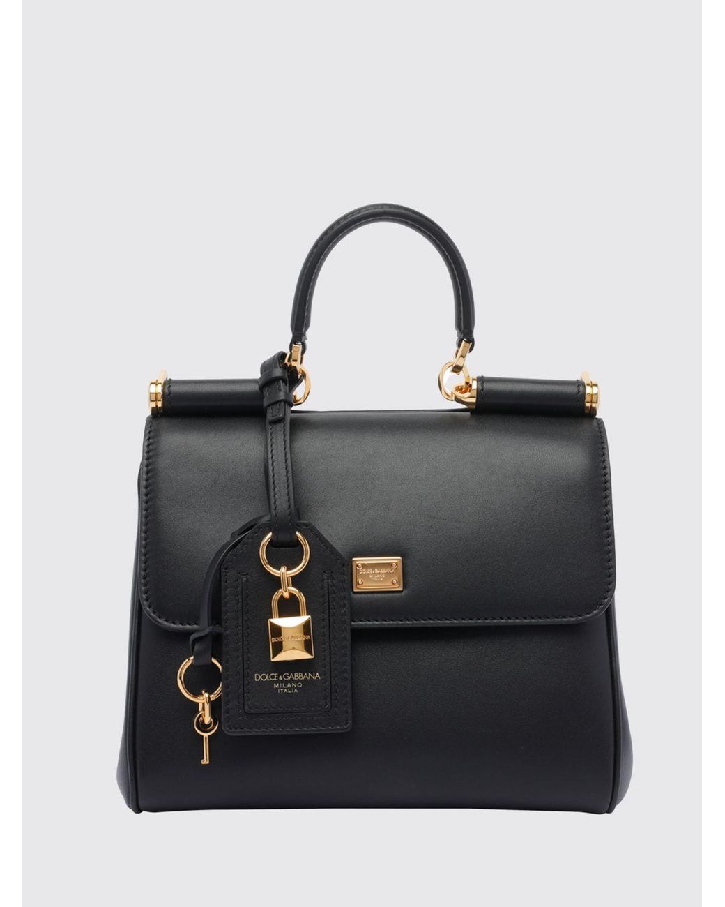 Dolce & Gabbana Black Dolce &Amp Gabbana My Sicily Plongé Leather Bag