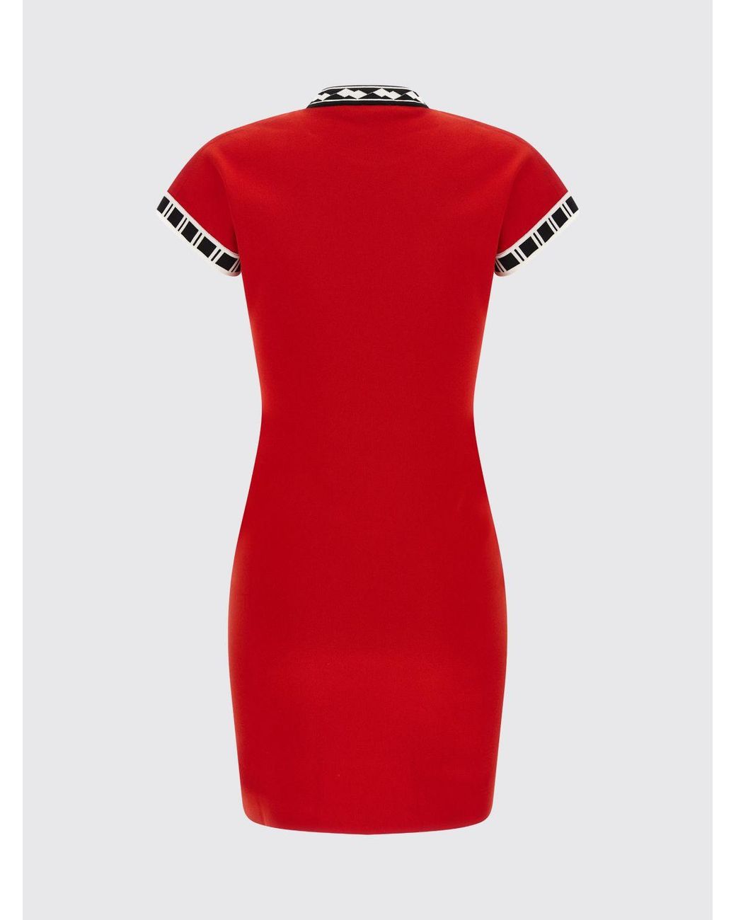 Versace Red Slim Fit Sheath Mini Dress