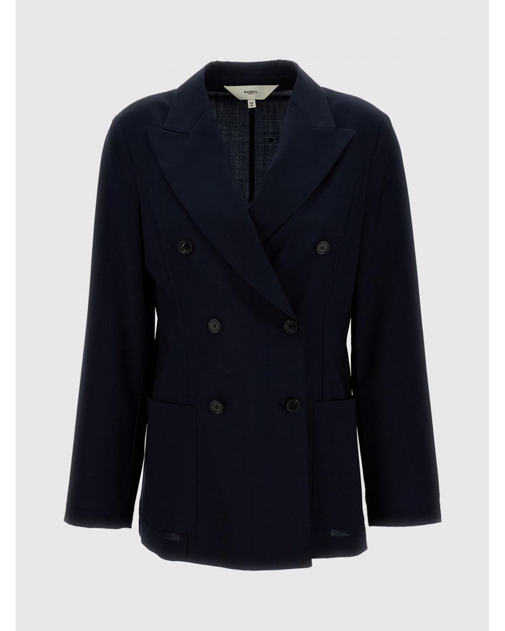 Barena Blue Virgin Wool Double Breasted Blazer