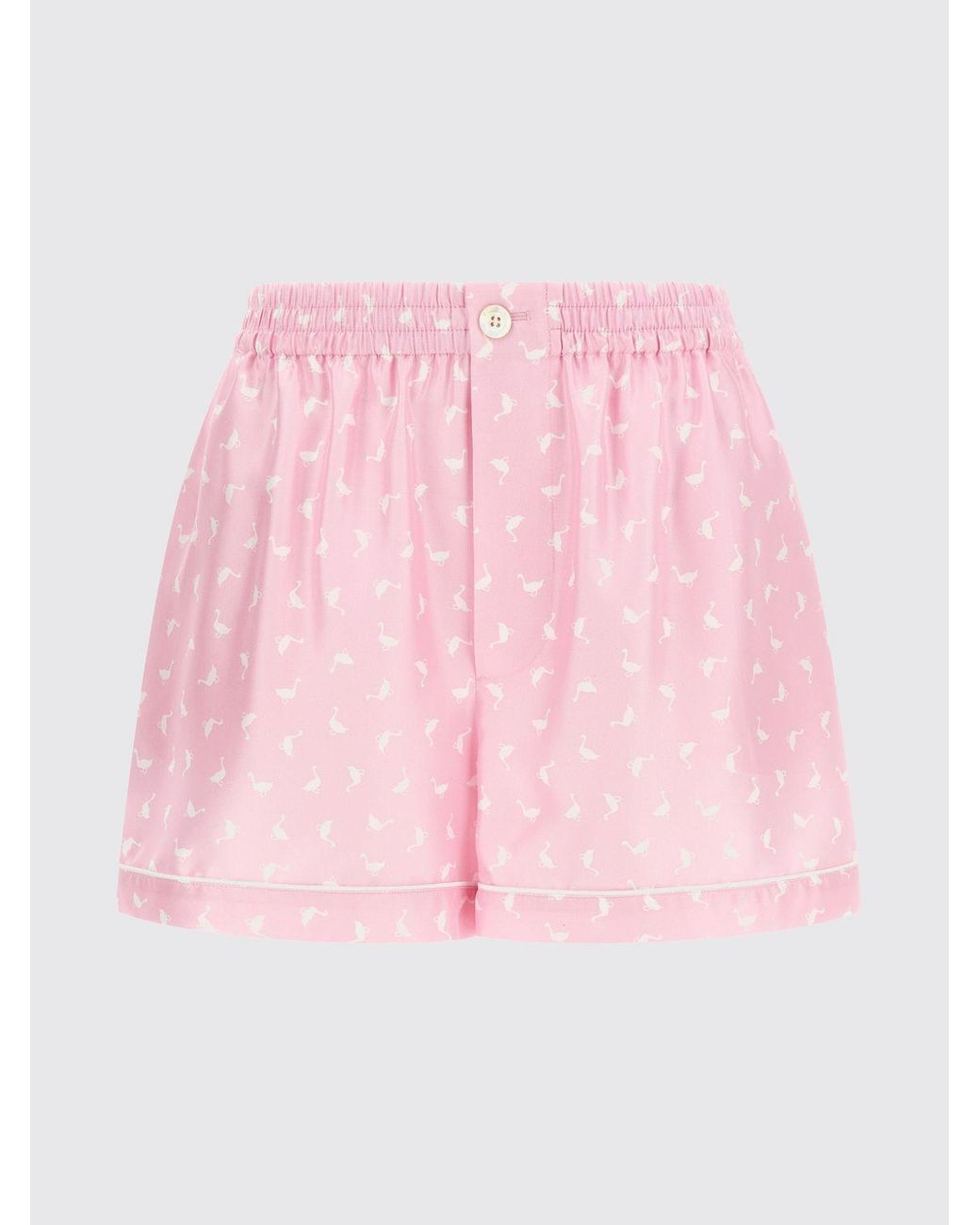 Moschino Couture Pink Printed Cotton Shorts
