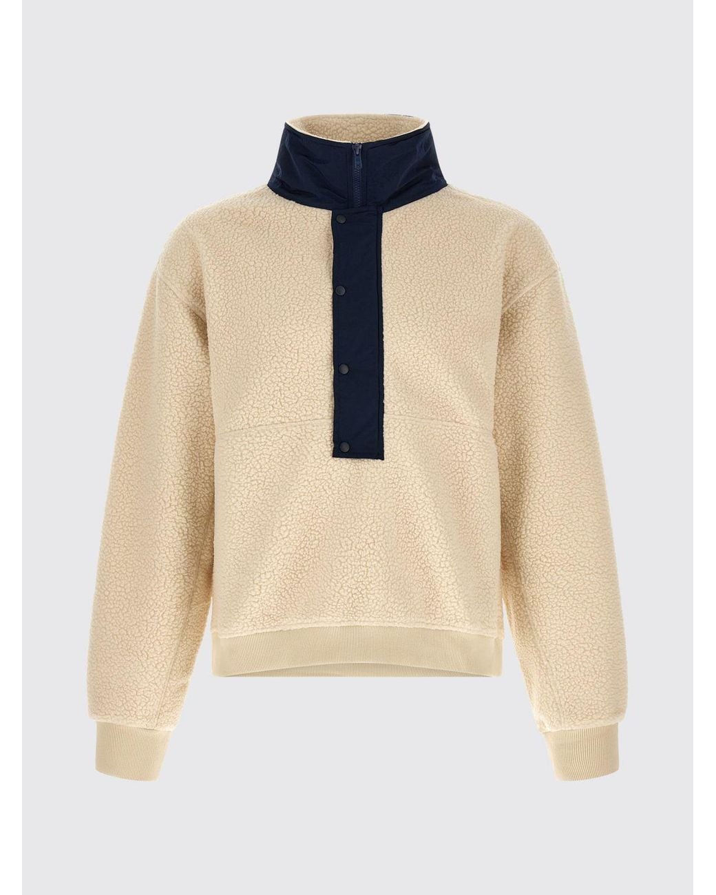 Entire studios Natural High-Neck Half-Zip Fleece Jacket With Elasticated Cuffs for men