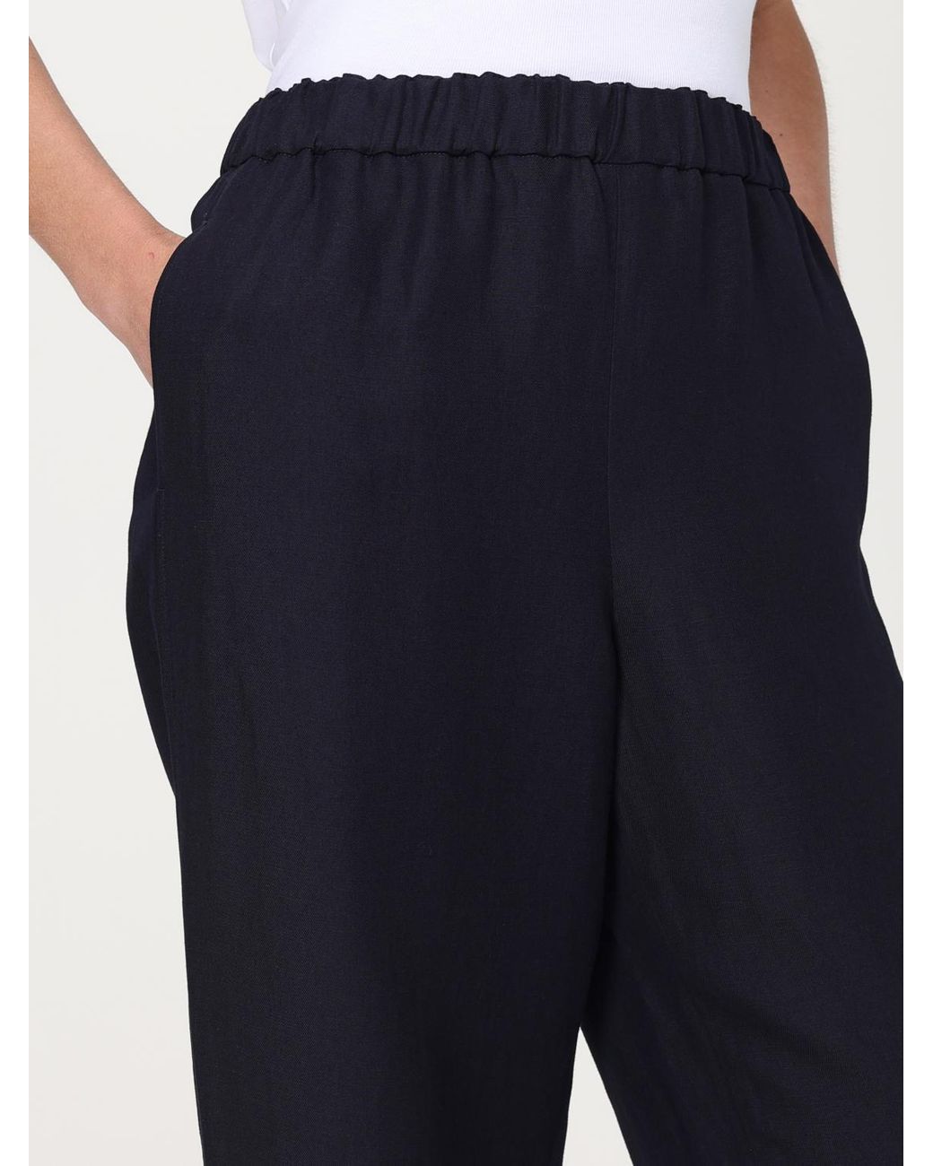 Fabiana Filippi Blue Wide Leg Viscose Pants