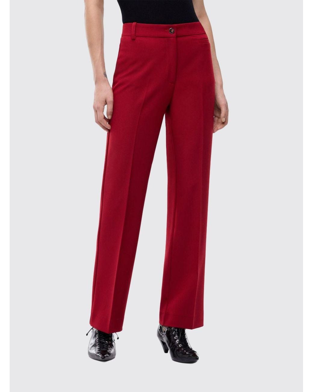Pinko Protea High-Waisted Tailored Skinny Trousers