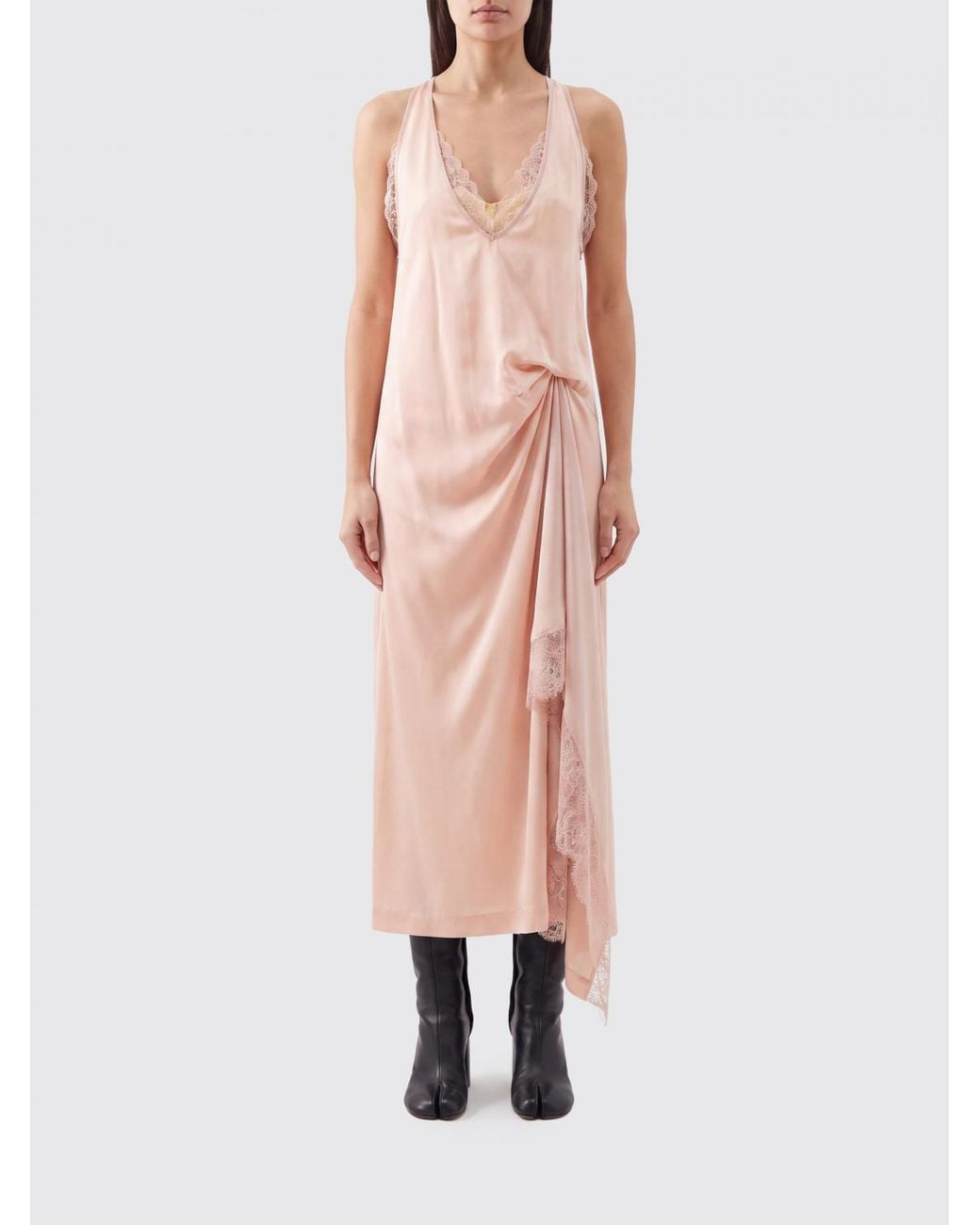 Maison Margiela Pink Midi Slip Dress