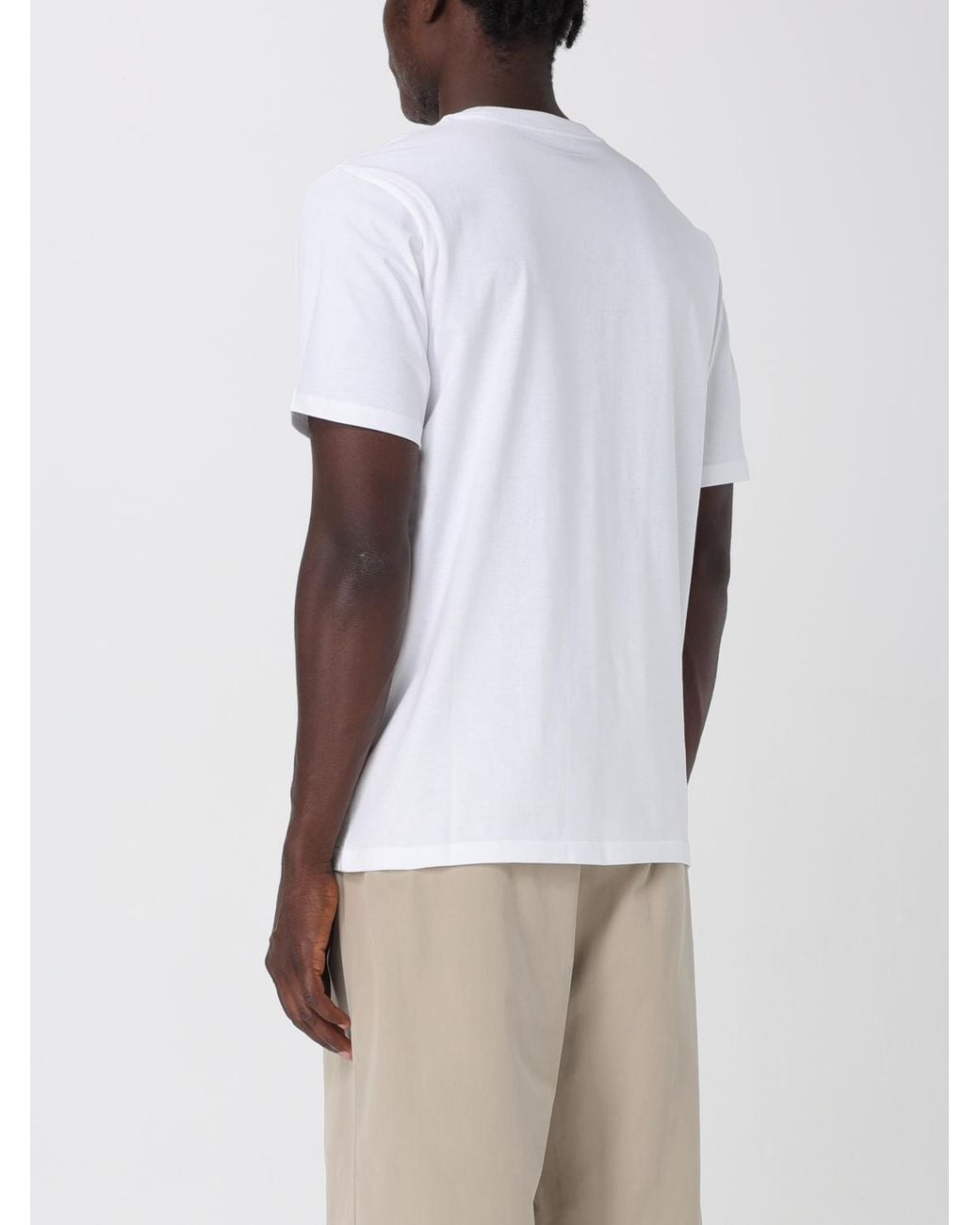 Carhartt White Relaxed Fit Cotton Jersey Pocket T-Shirt for men