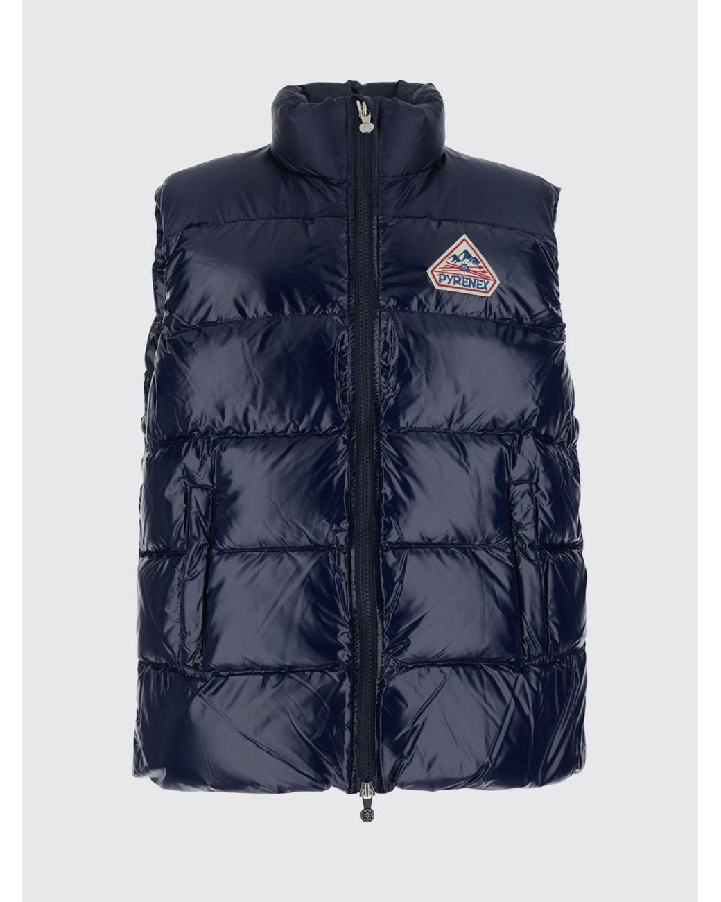 Pyrenex Blue Water-Repellent Quilted Technical Nylon Padded Gilet for men
