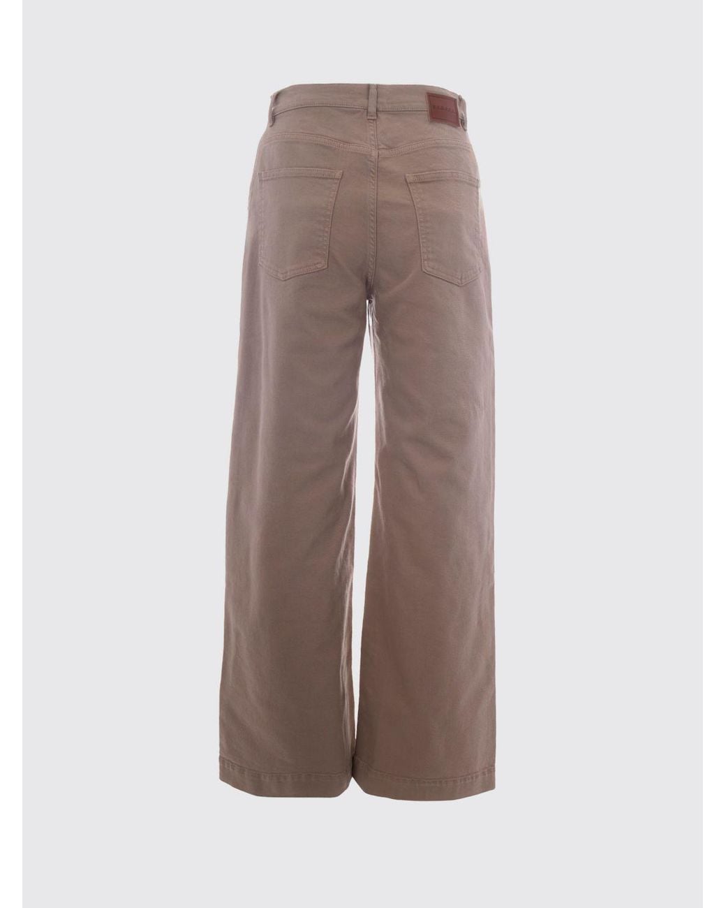P.A.R.O.S.H. Brown High-Waisted Wide-Leg Jeans P.A.R.O.S.H