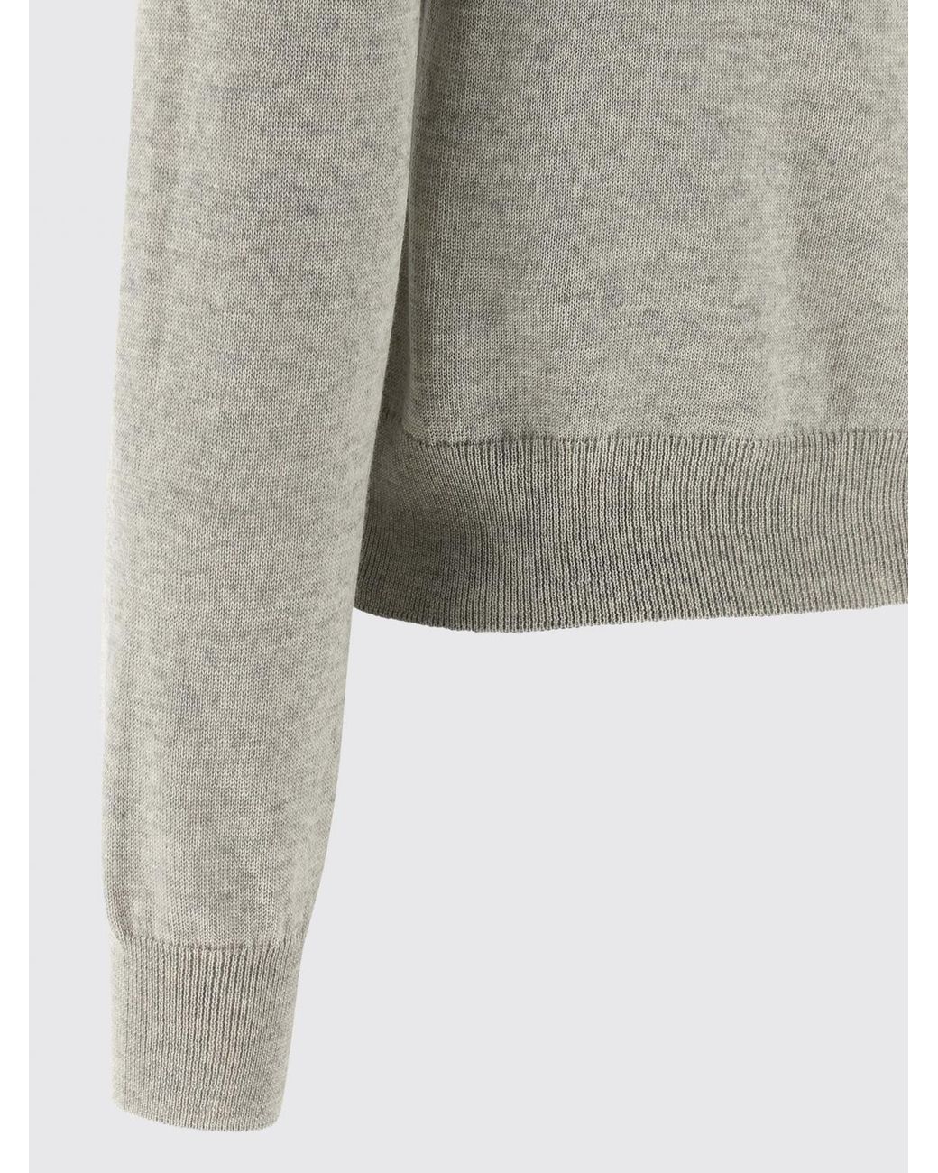 Maison Kitsuné Gray Maison KitsunÉ Crew Neck Cardigan