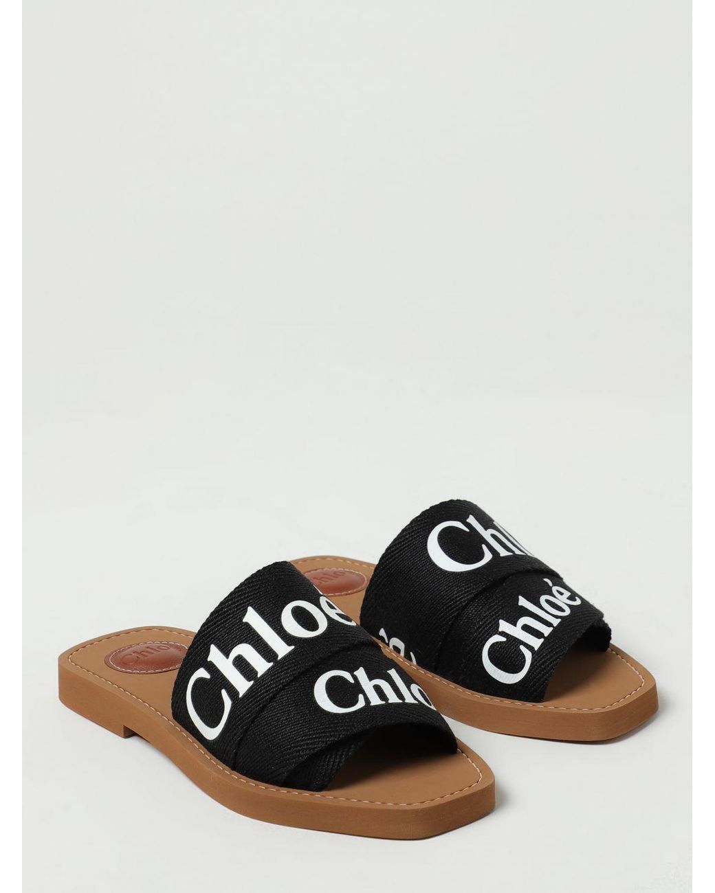 Chlo Flat Sandals Chlo in Black Lyst