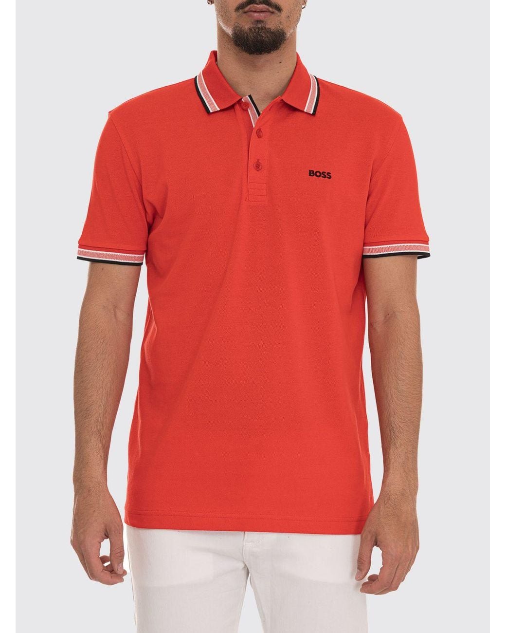 Boss Red Basic Cotton Polo Shirt for men