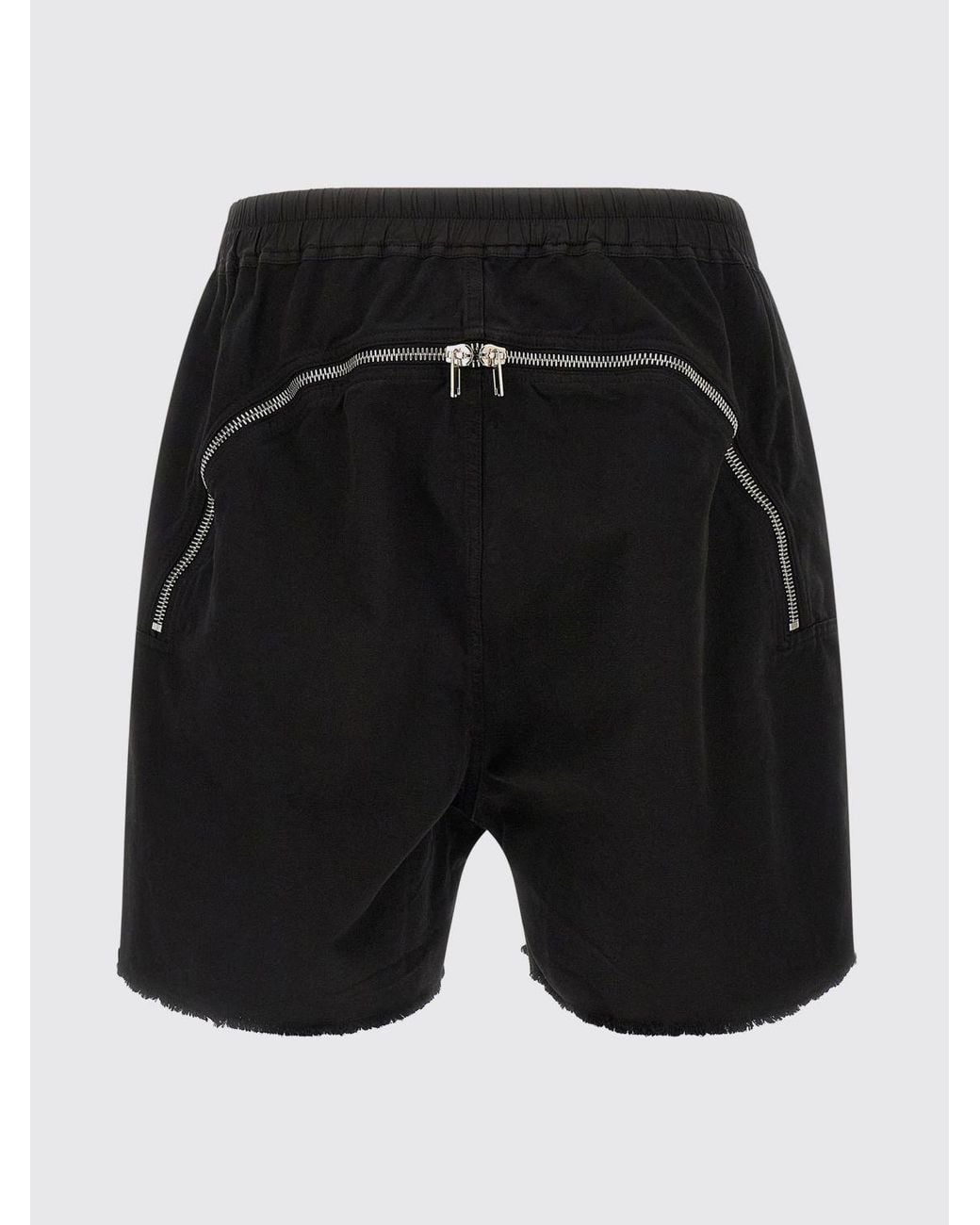 Rick Owens Blue Cotton Shorts for men