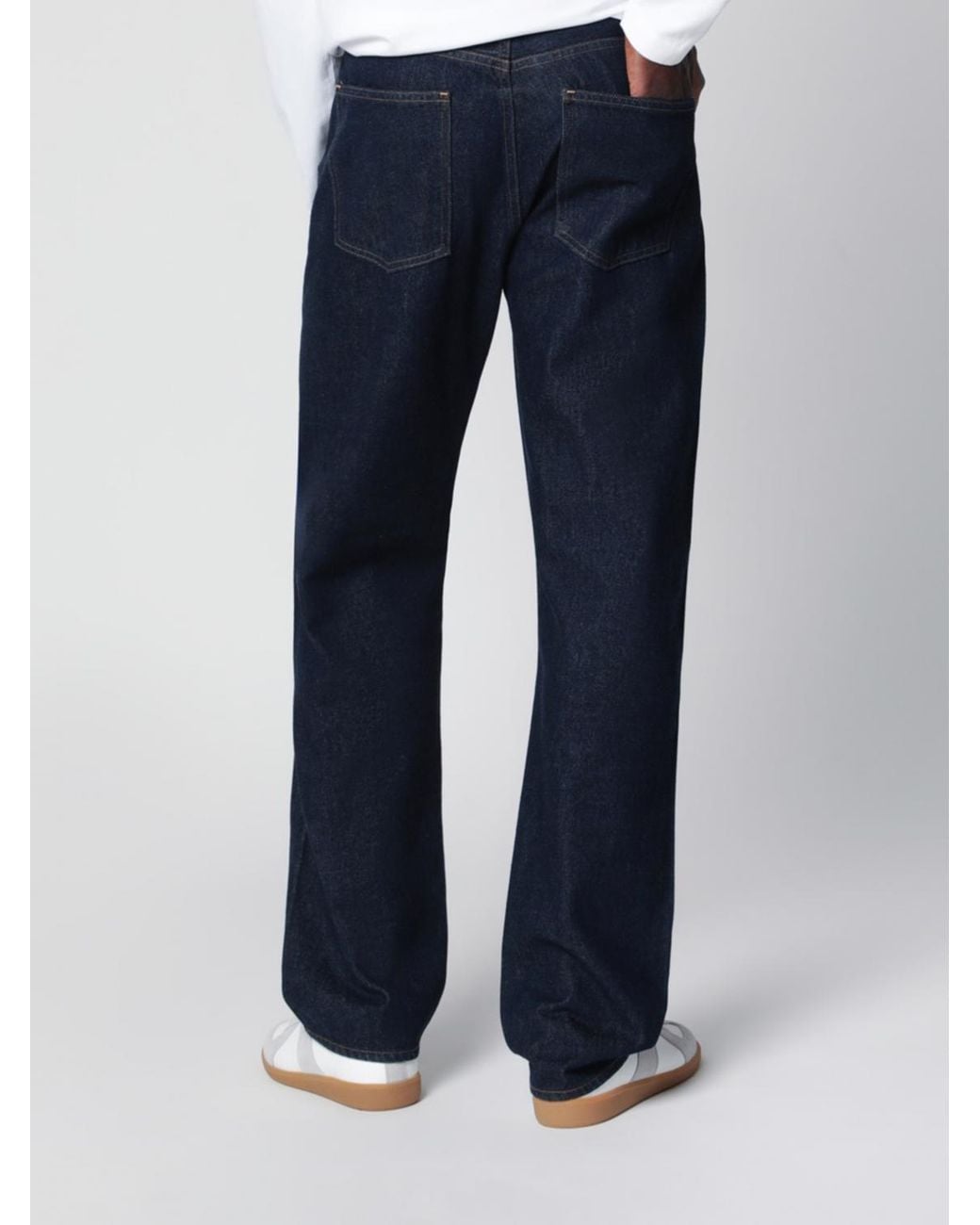 Agolde Blue 90's Straight Cotton Jeans With Mid-Rise And Five Pockets for men