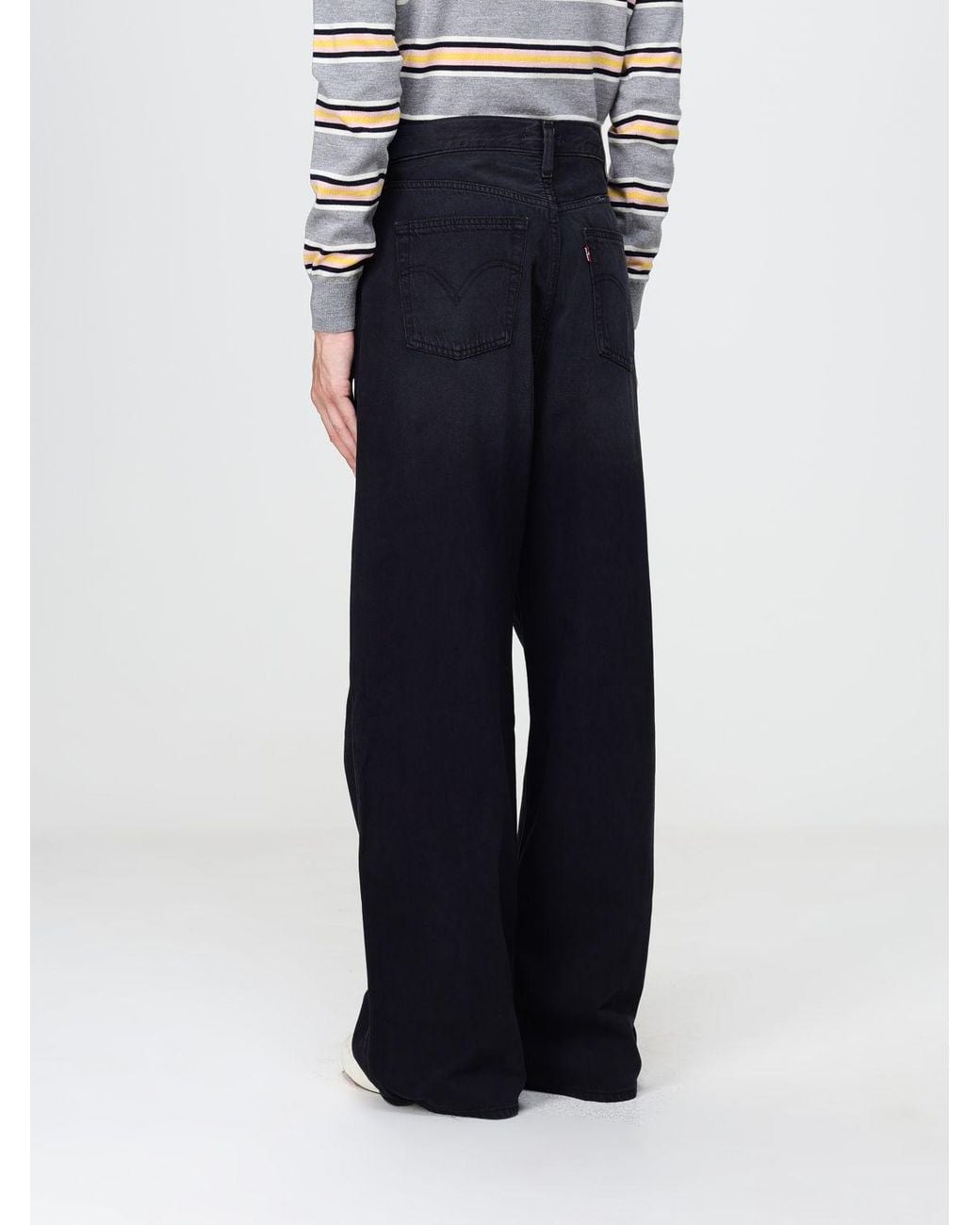 Levi's Blue Ribcage High-Rise Wide Leg Jeans