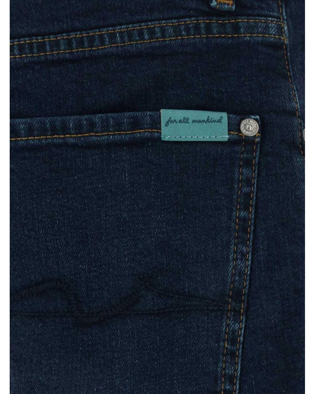 7 For All Mankind Blue The Straight Jeans for men