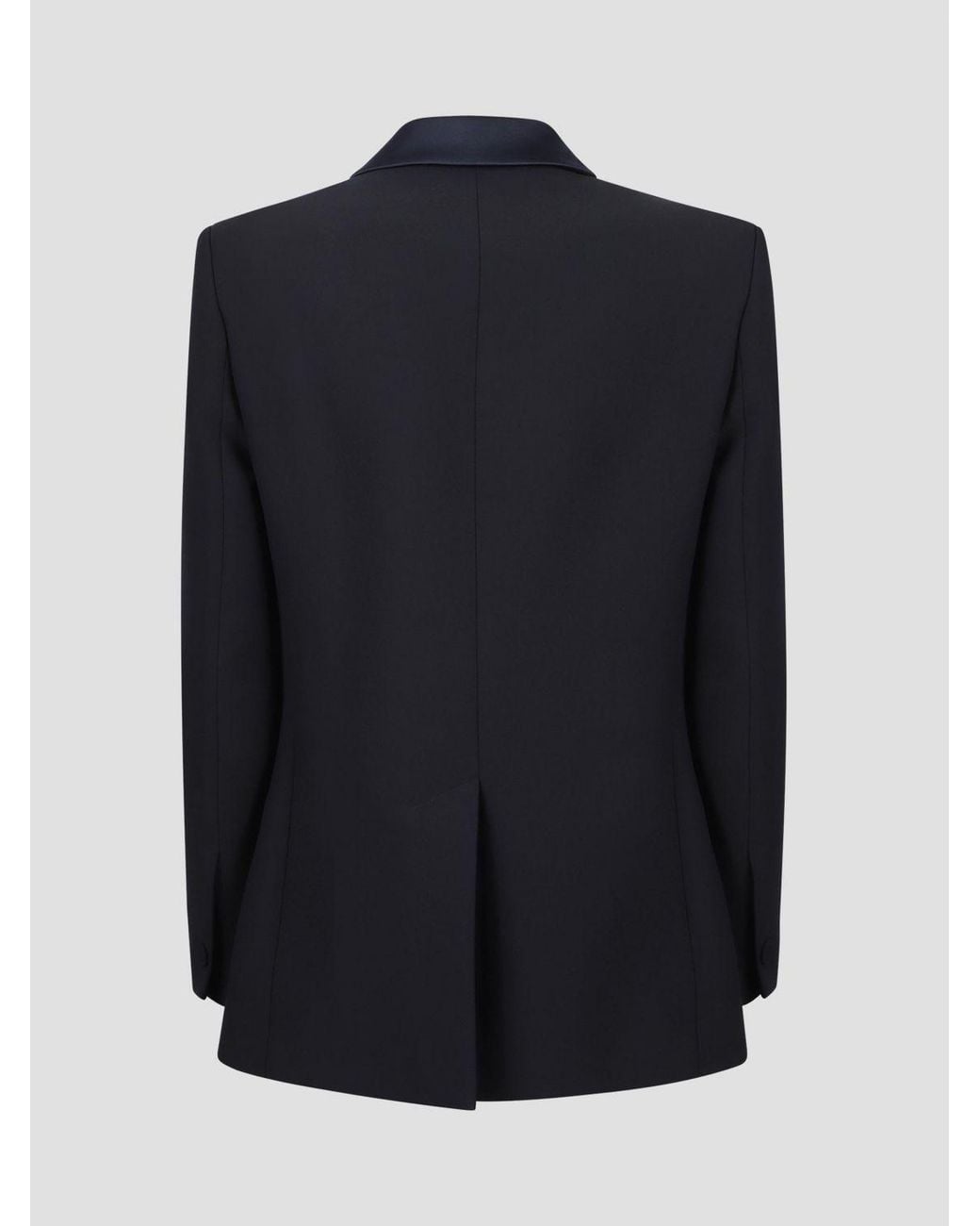 Vivetta Blue Double-Breasted Slim Fit Blazer