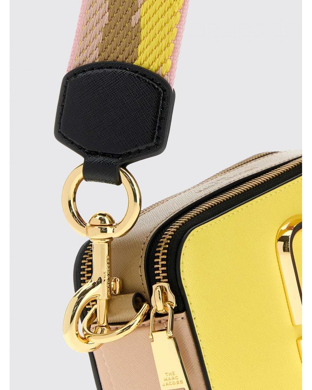 Marc Jacobs Yellow The Snapshot Small Saffiano Leather Crossbody Bag