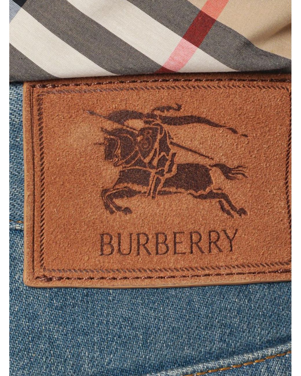 Burberry Blue Flared Stretch Denim Jeans