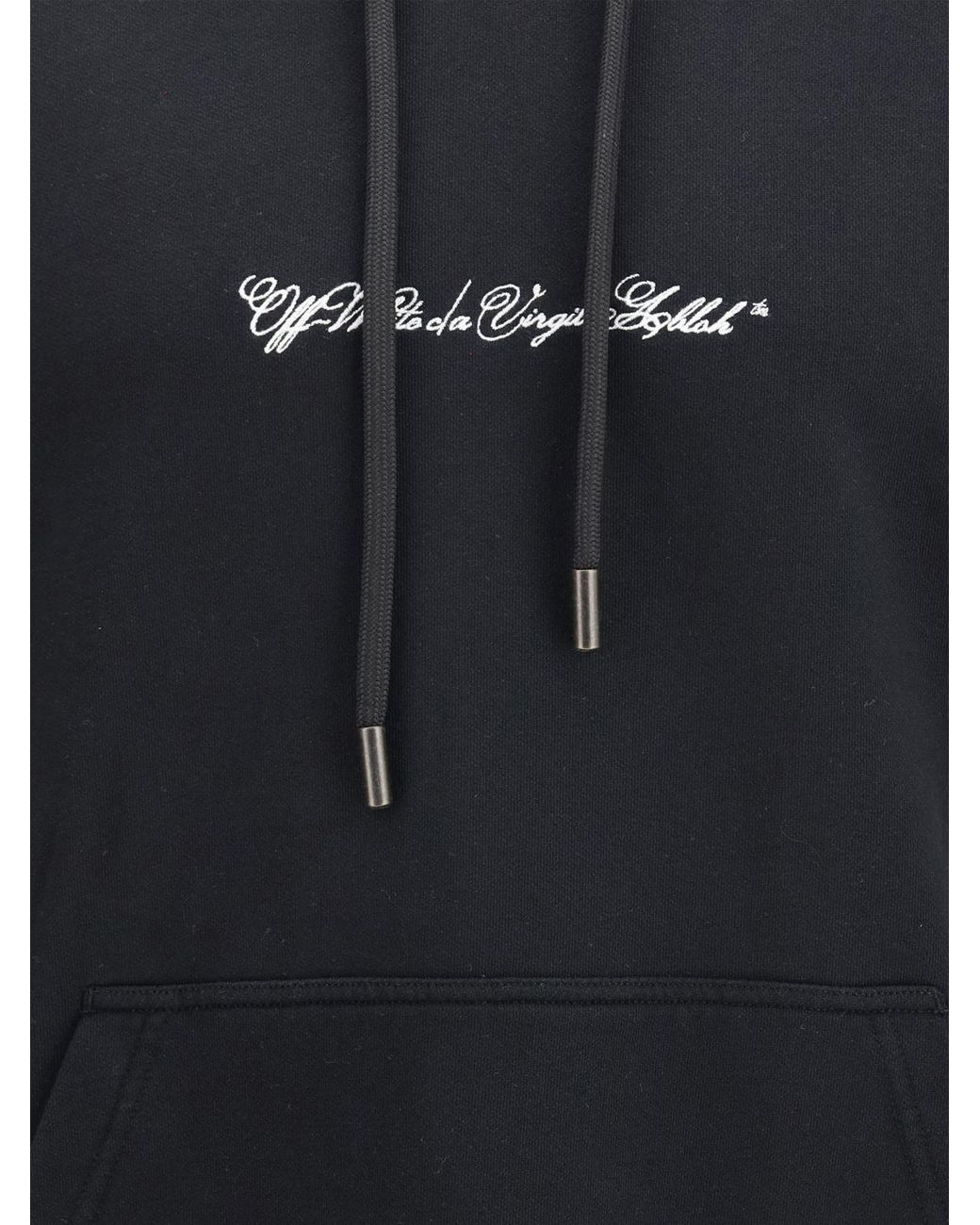 Off-White c/o Virgil Abloh Blue Cotton Hoodie for men