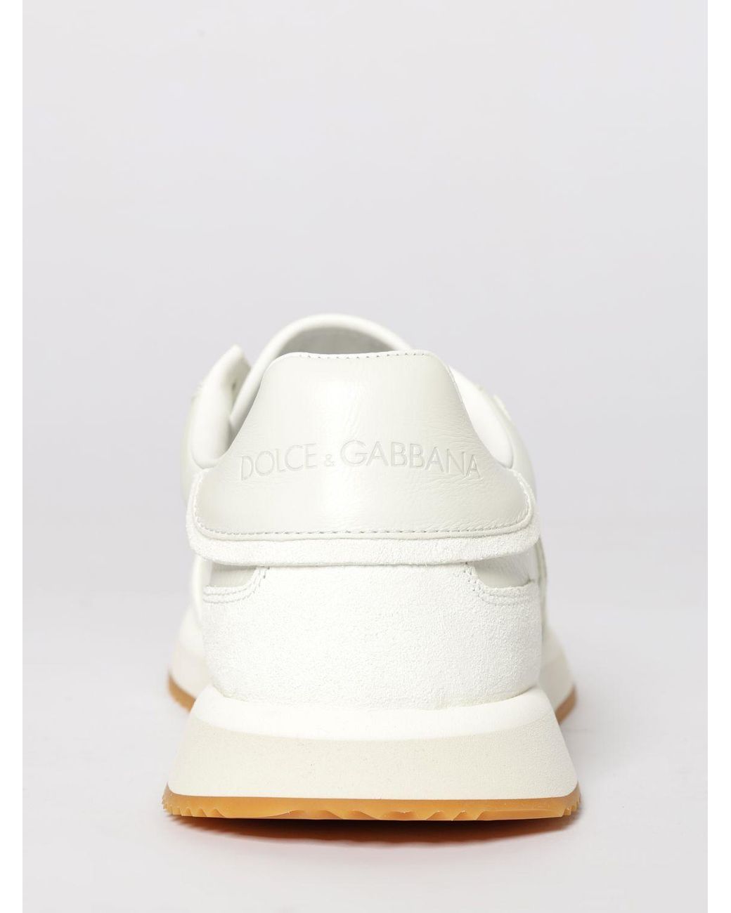 Dolce & Gabbana White Dolce &Amp Gabbana Dg Cushion Leather Sneakers for men