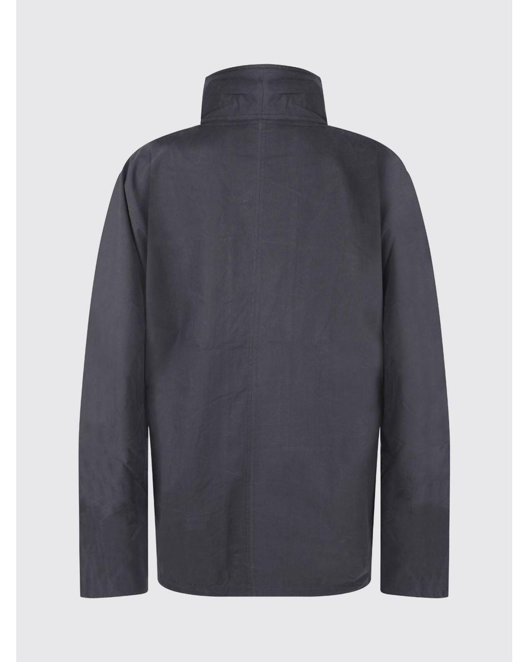 Totême Gray Parachute Water-Repellent Technical Fabric Jacket With High Neck