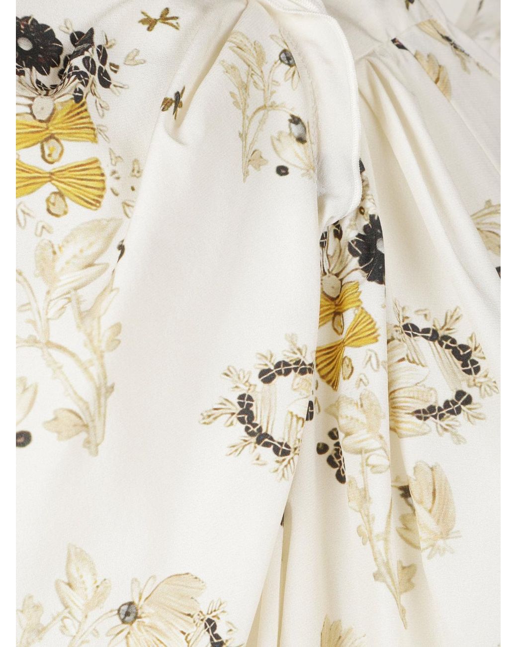 Isabel Marant Blue Zarga Floral-Print Long-Sleeved Silk Top