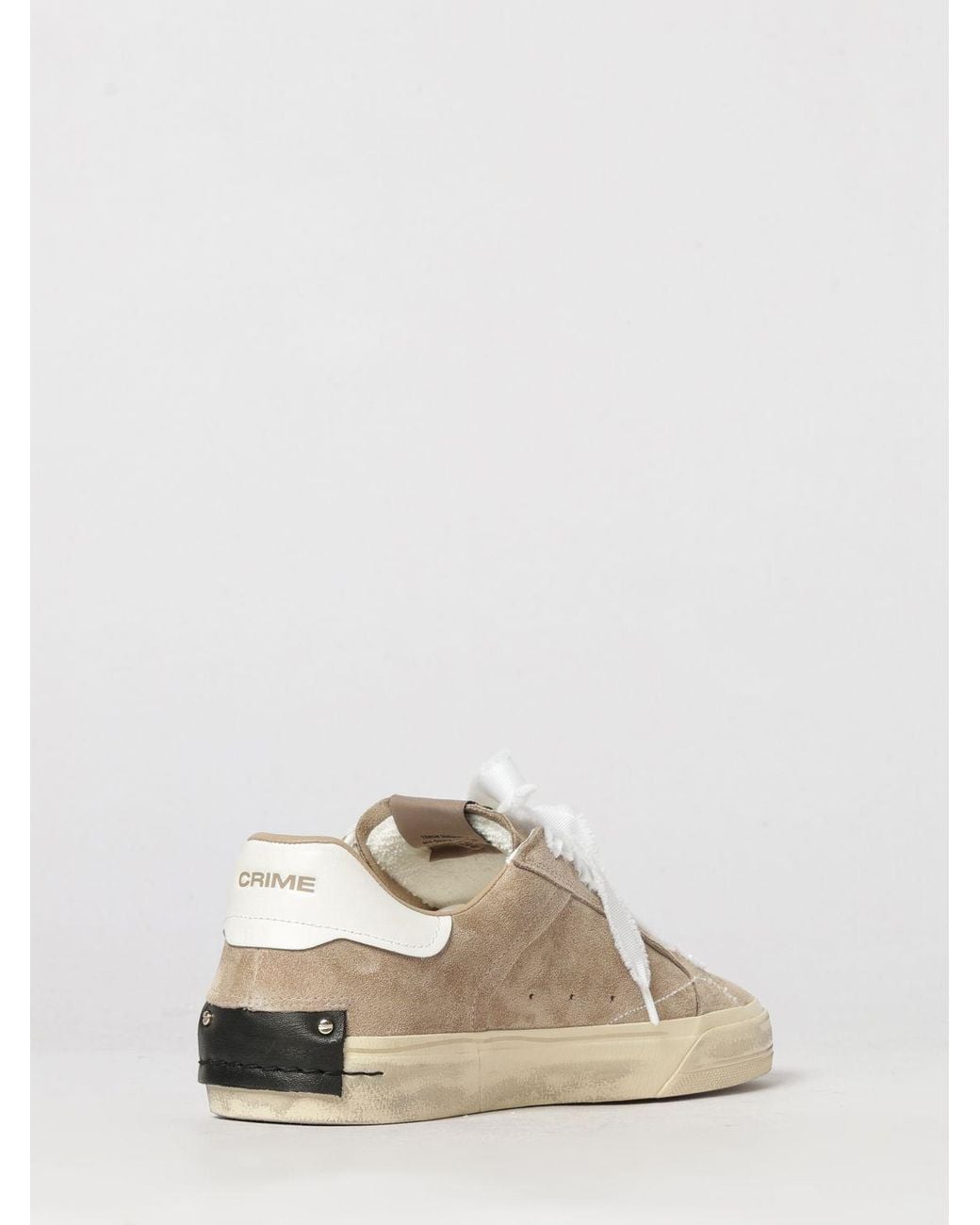 Crime London Natural Deconstructed Low-Top Sneakers