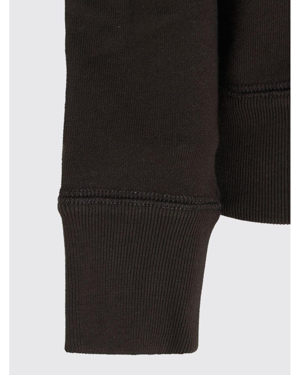 Isabel Marant Black Cotton-Blend Crewneck Sweatshirt With Flocked Logo