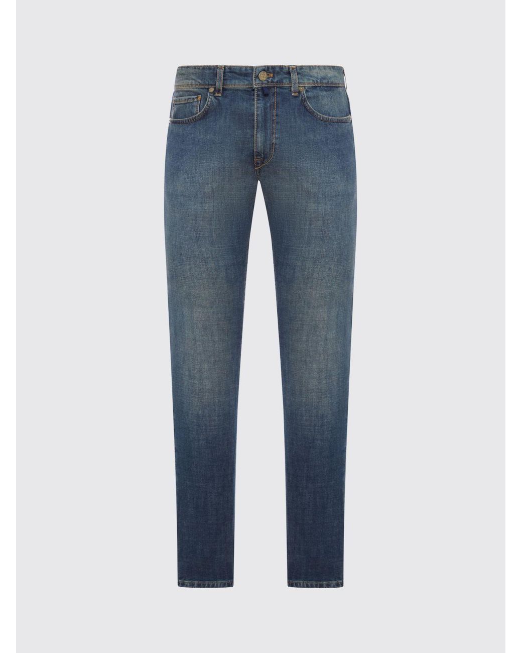 Incotex Blue Slim Fit Cotton Denim Jeans for men