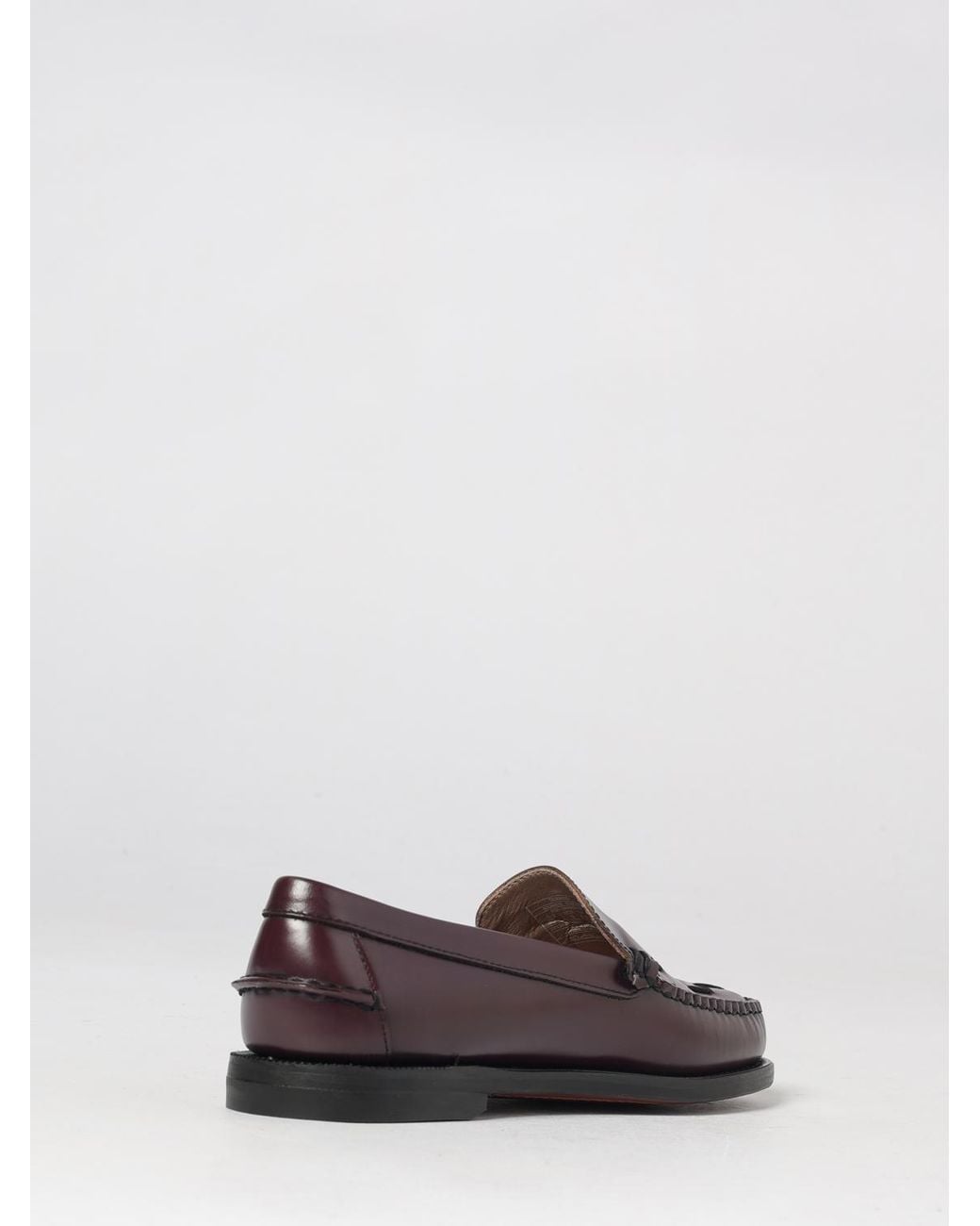Sebago White Frank Woven Calfskin Penny Loafers