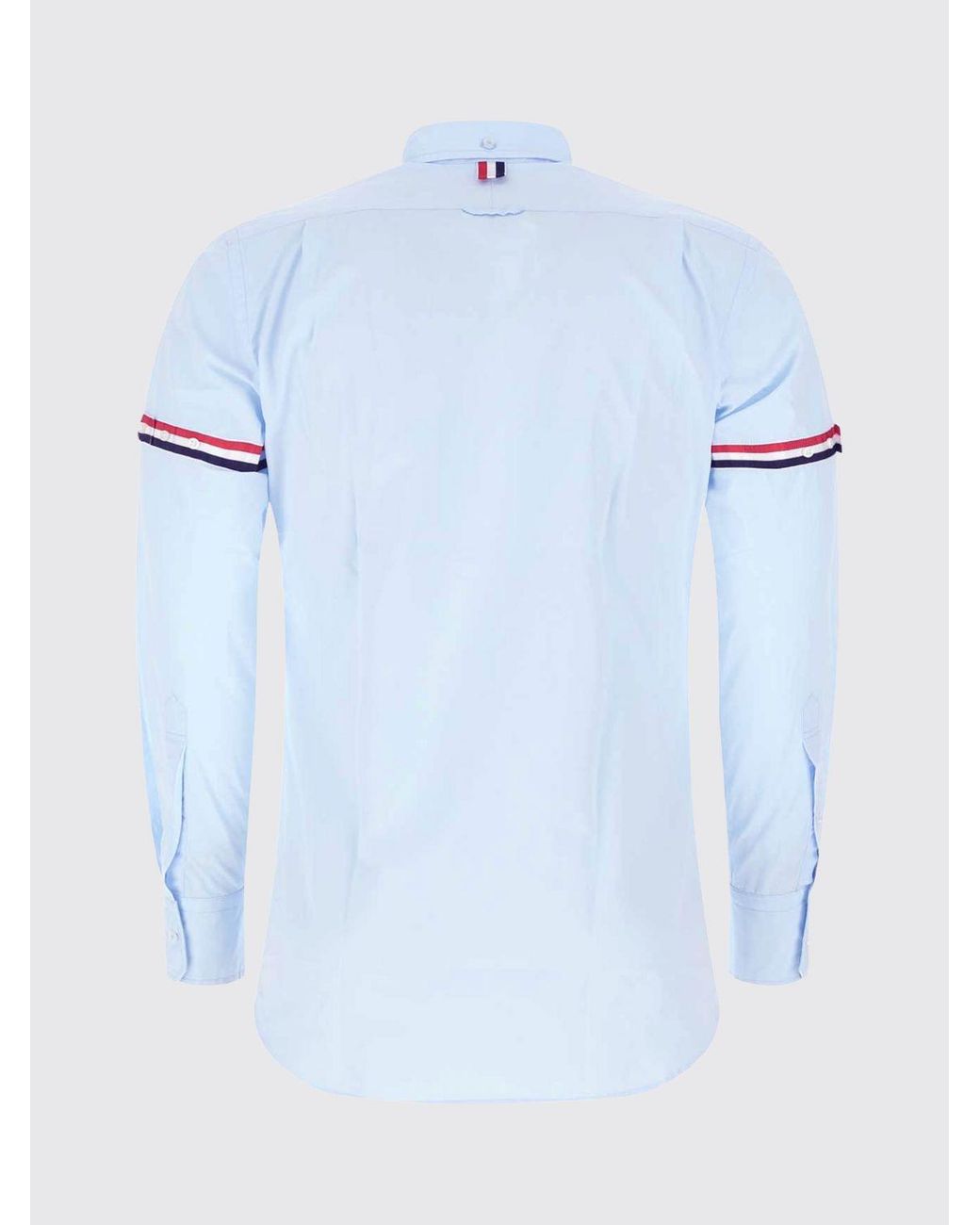 Thom Browne Blue Long-Sleeved Cotton Button-Down Shirt for men