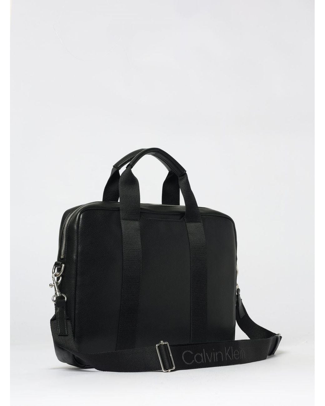 Calvin Klein Black Cargo Laptop Bag for men