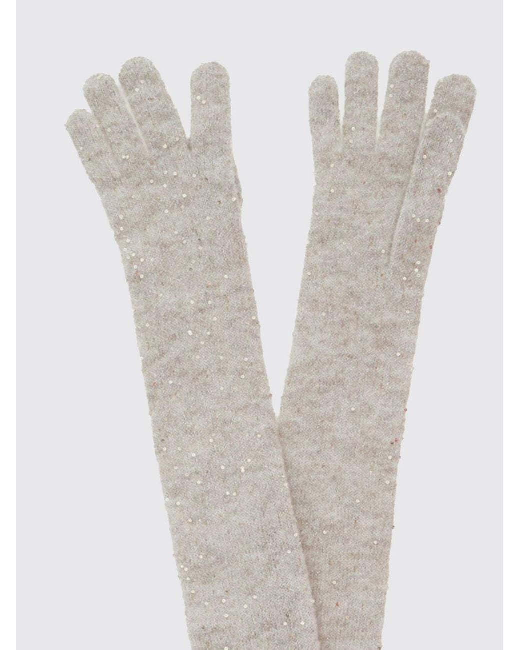 Guanti Dal Design Basic di Brunello Cucinelli in White