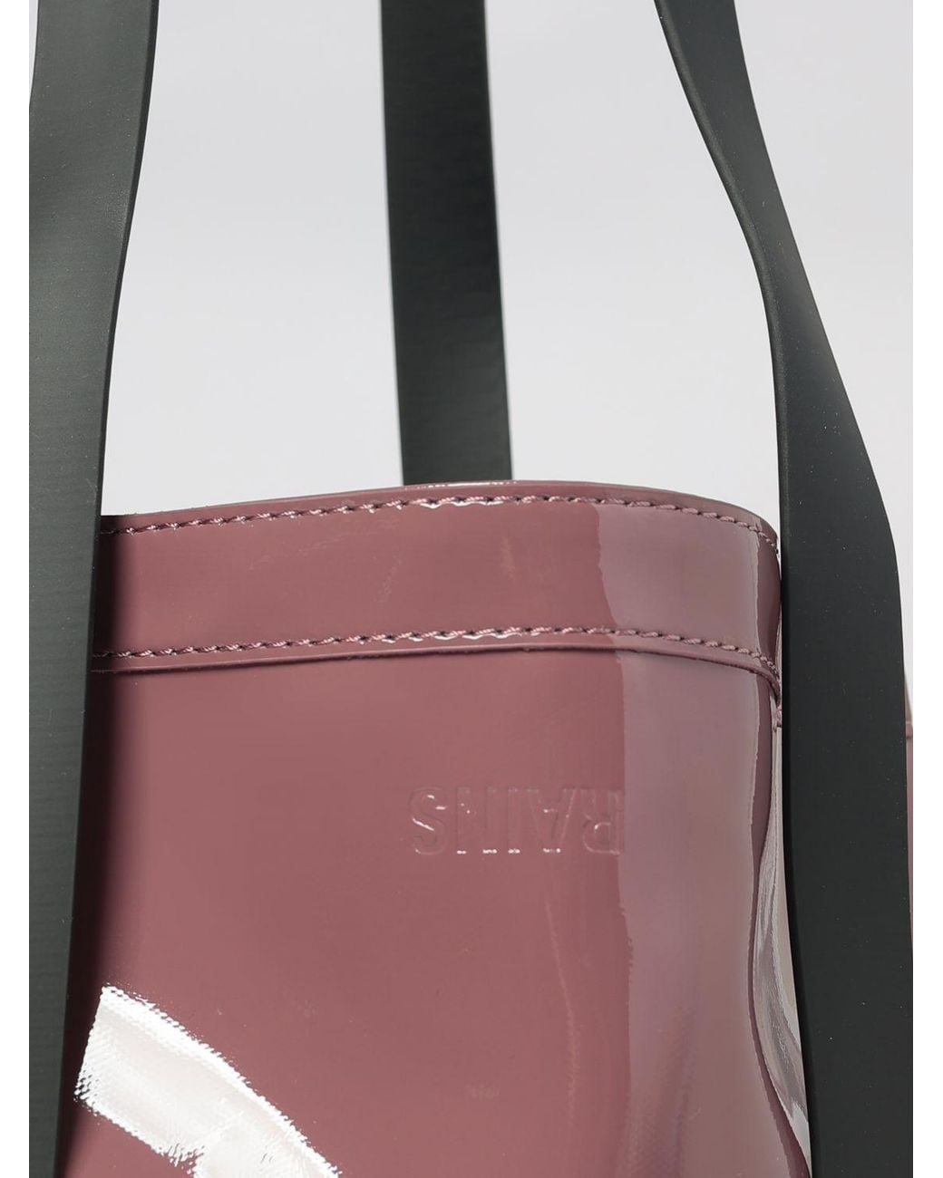 Rains Pink 2 Strap Waterproof Fabric Shoulder Bag With Double Handle