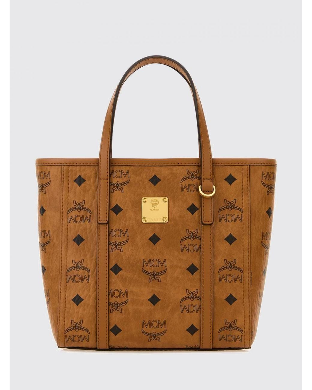 MCM Brown Toni Logo-Print Coated Cotton Mini Crossbody Bag for men