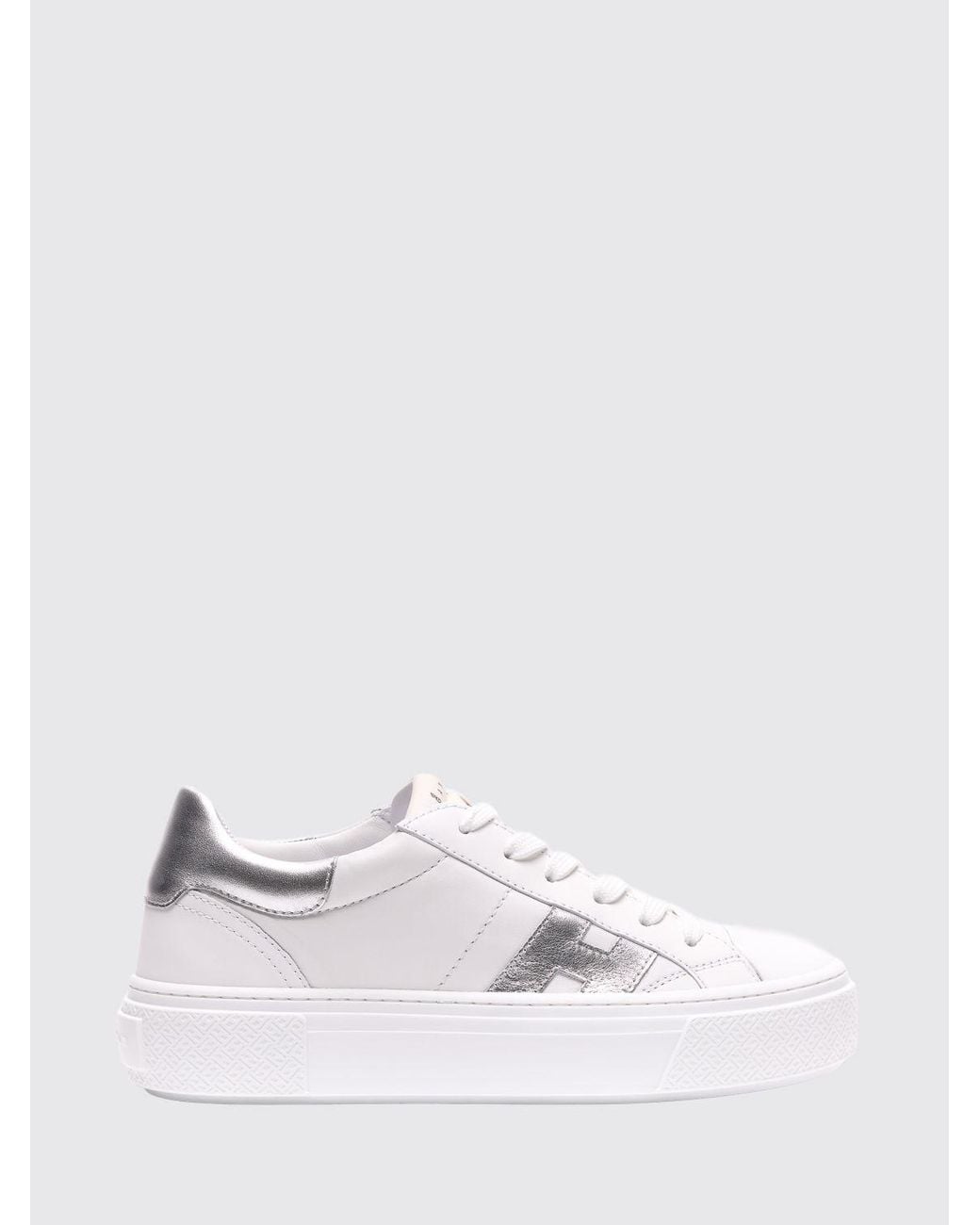 Hogan White Crosswind Platform Sneakers
