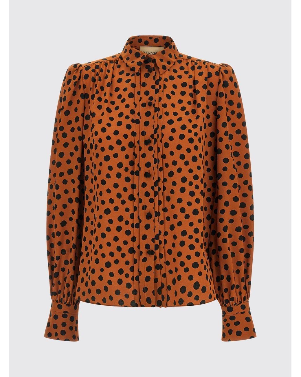 Valentino Multicolor Polka Dot Silk Shirt