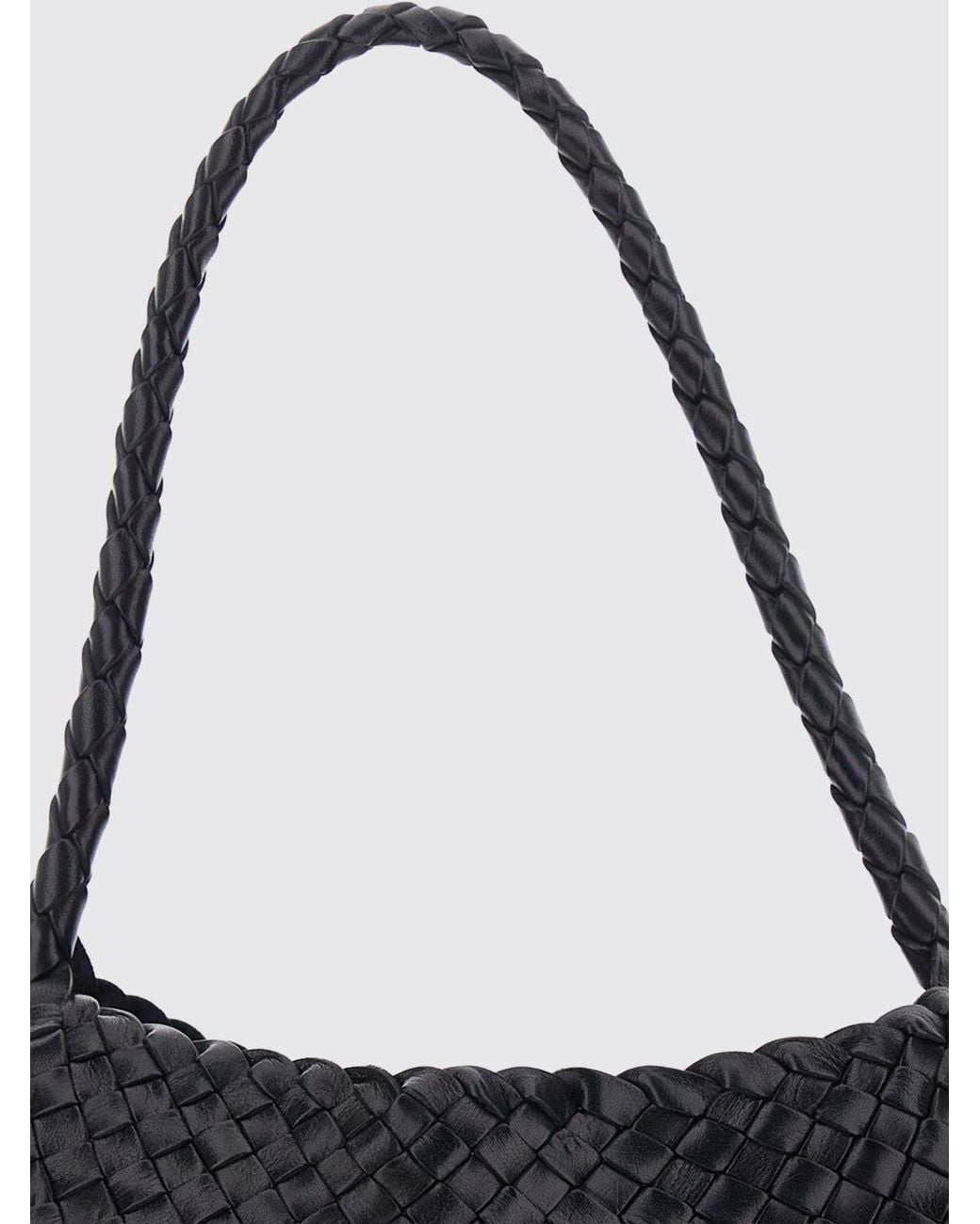 Dragon Diffusion Black Rosanna Schultertasche Aus Geflochtenem Leder