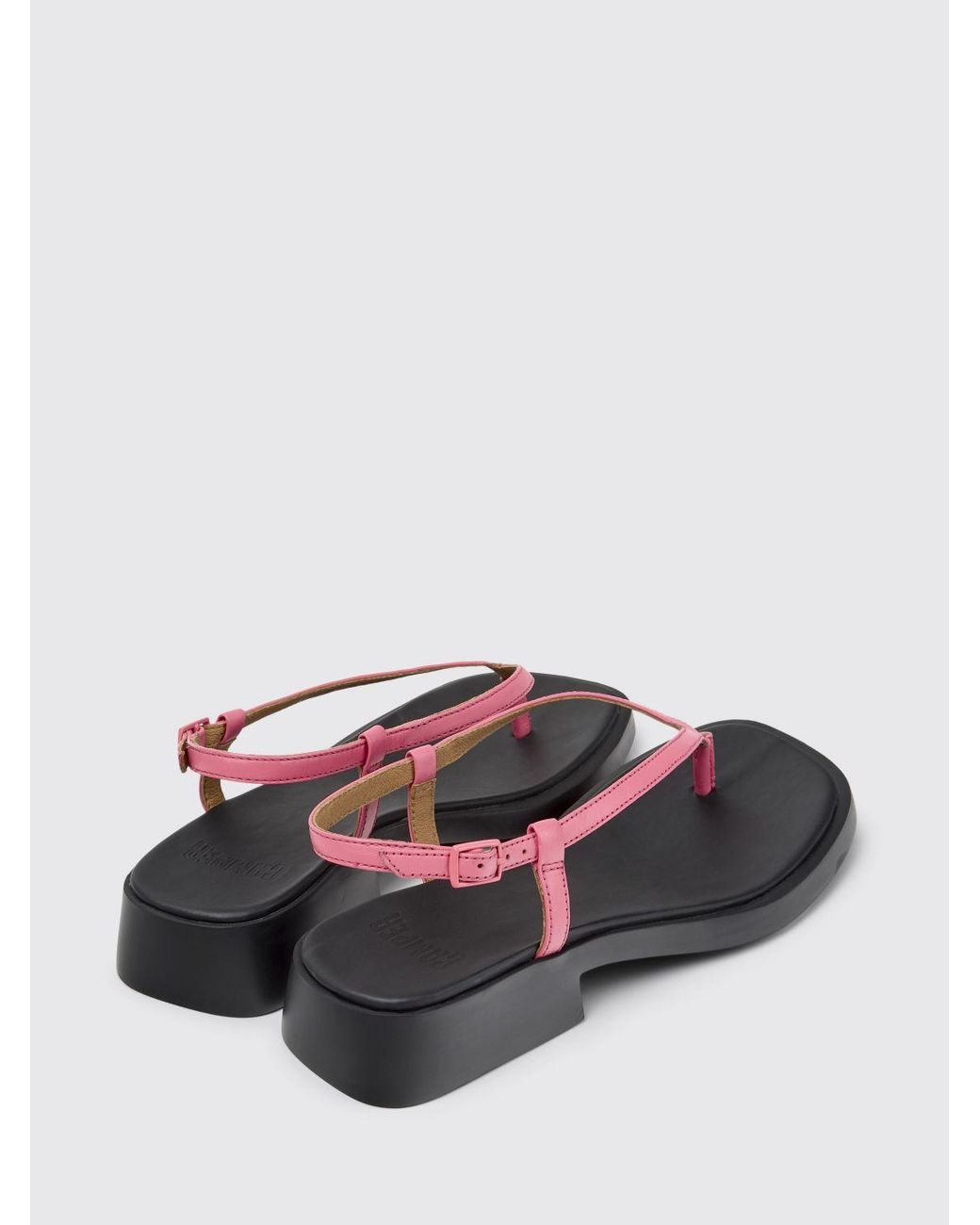 Camper White Dana Leather Sandals