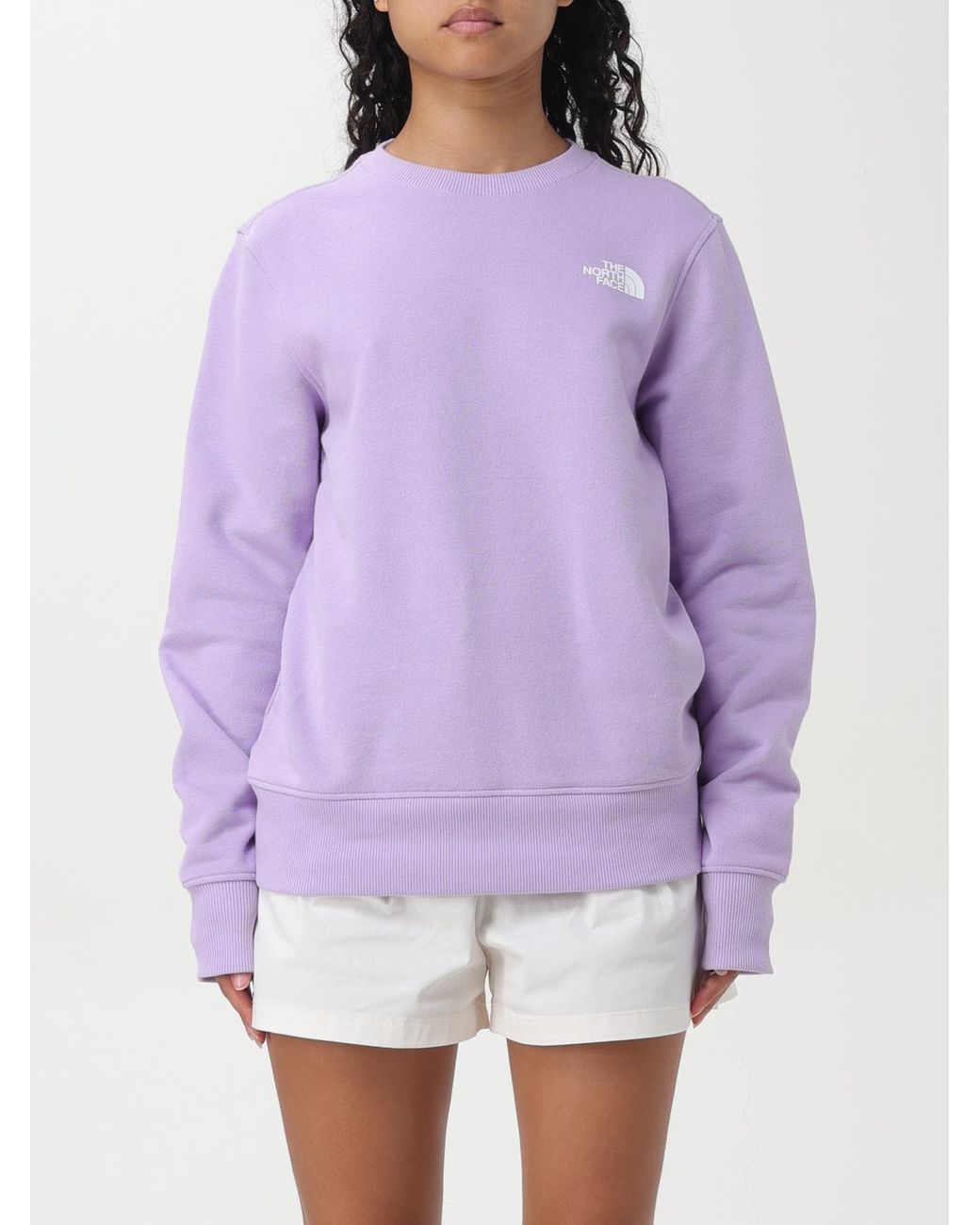 The North Face Purple selling Black Crew Neck Sweatshirt