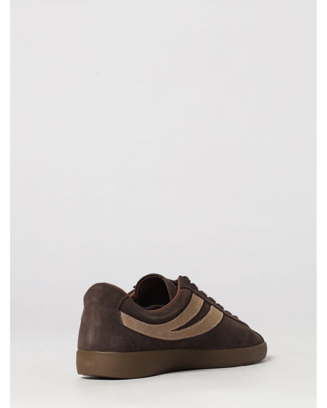 Superga Brown 1960 Capri Suede Low-Top Sneakers With Embossed Logo for men