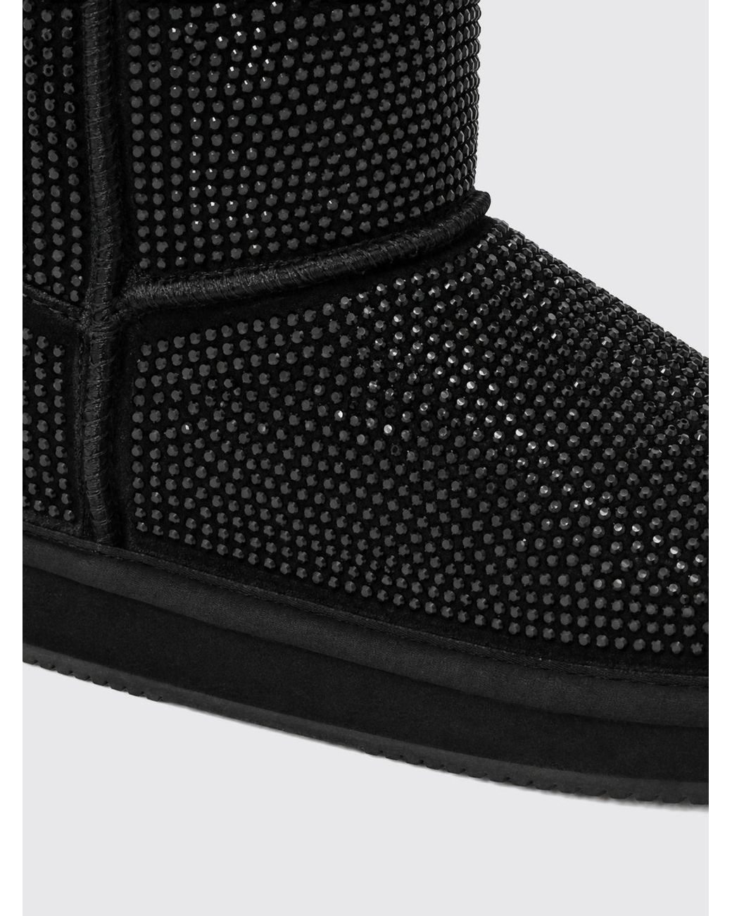 Philipp Plein Black Flat Ankle Boot