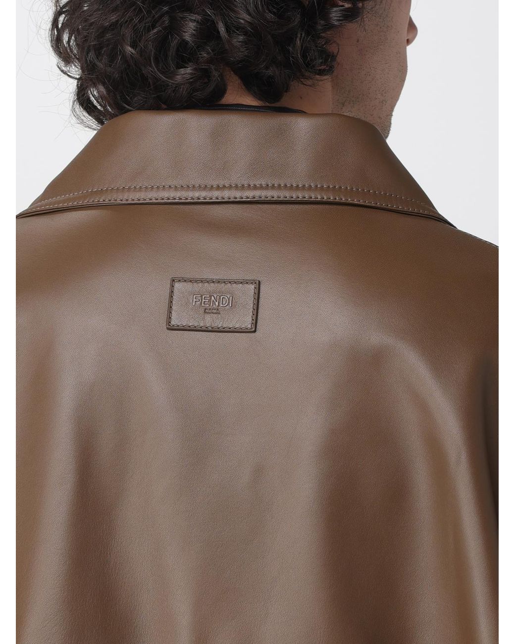 Fendi Brown Trench Coat for men