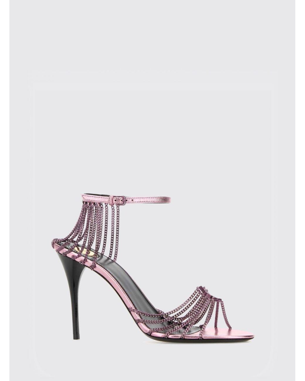 Saint Laurent Pink Heeled Sandal