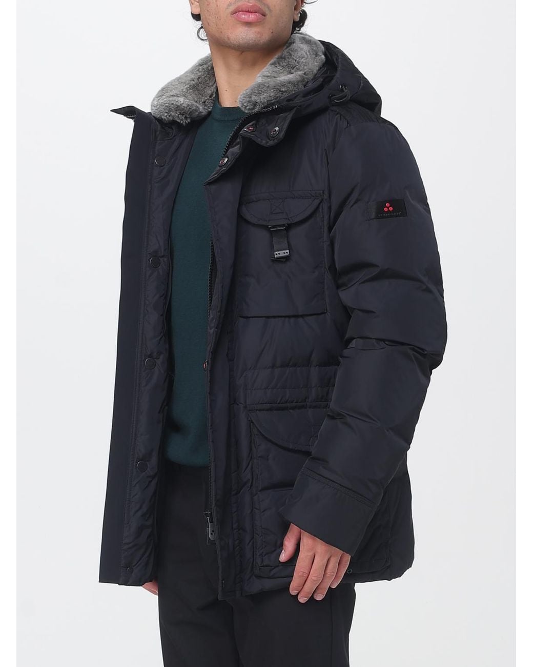 Peuterey Blue Aiptek Padded Jacket for men