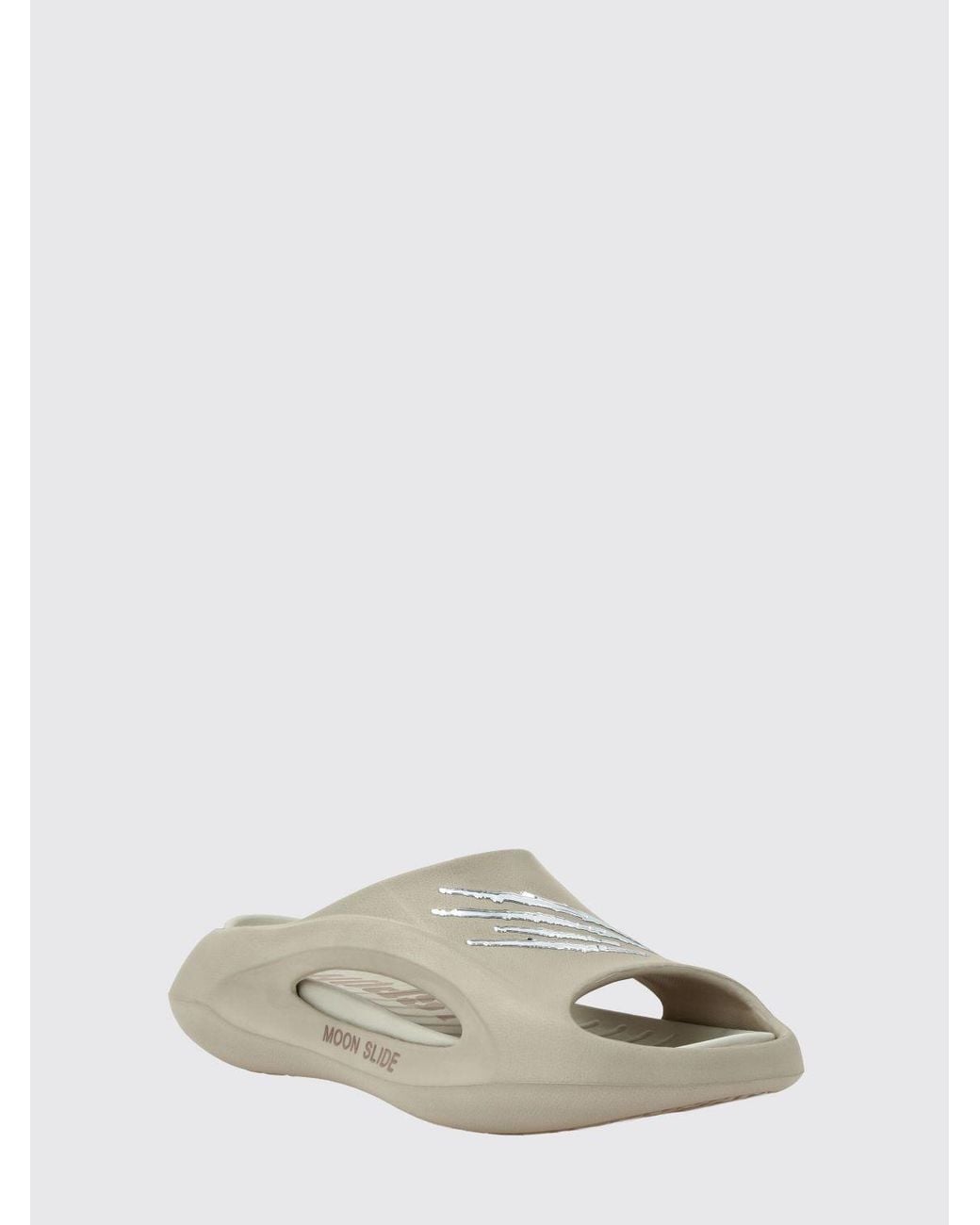 Philipp Plein White Rubber Sliders for men
