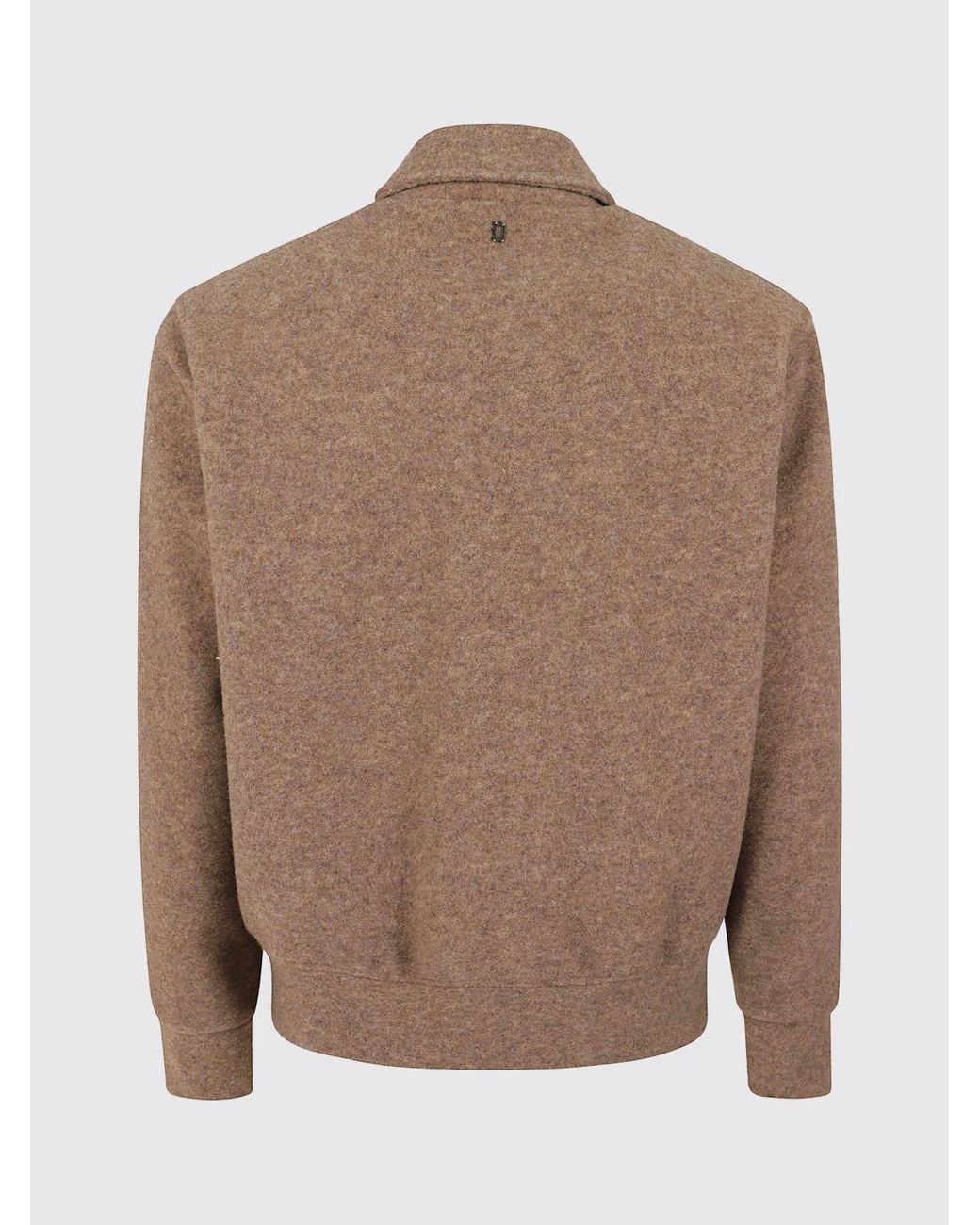 Dondup Blue Virgin Wool Shirt-Style Bomber Jacket With Flap Pockets for men